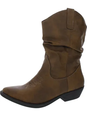 Dannaa Damen Kunstleder Bestickte Cowboy- Westernstiefel Ecco Schuhe