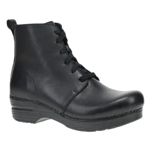 Dansko Damen Sigourney Schwarz Getumbelt
