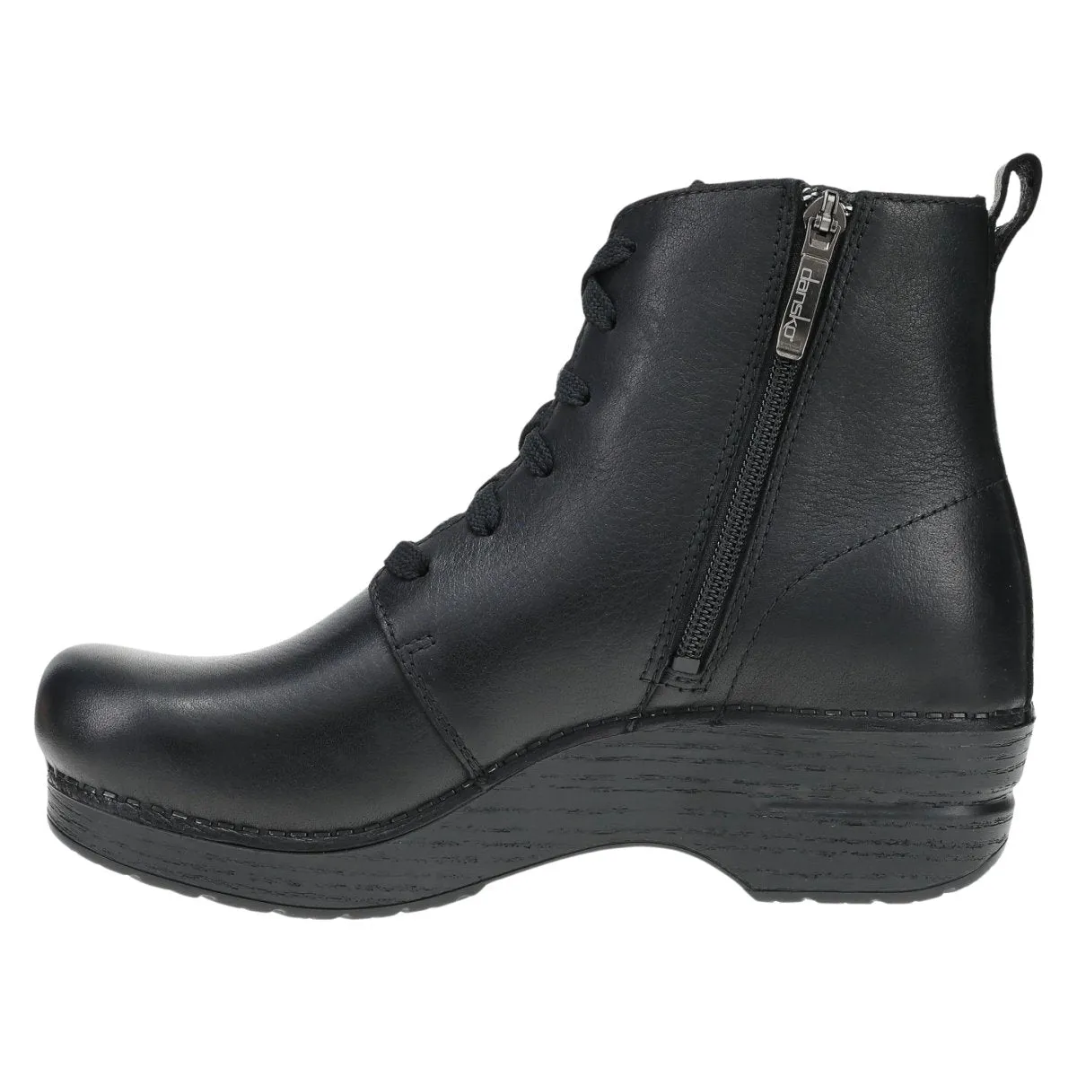 Dansko Damen Sigourney Schwarz Getumbelt