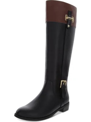 Deliee 2 Damen Reitstiefel aus Kunstleder ecco Schuhe