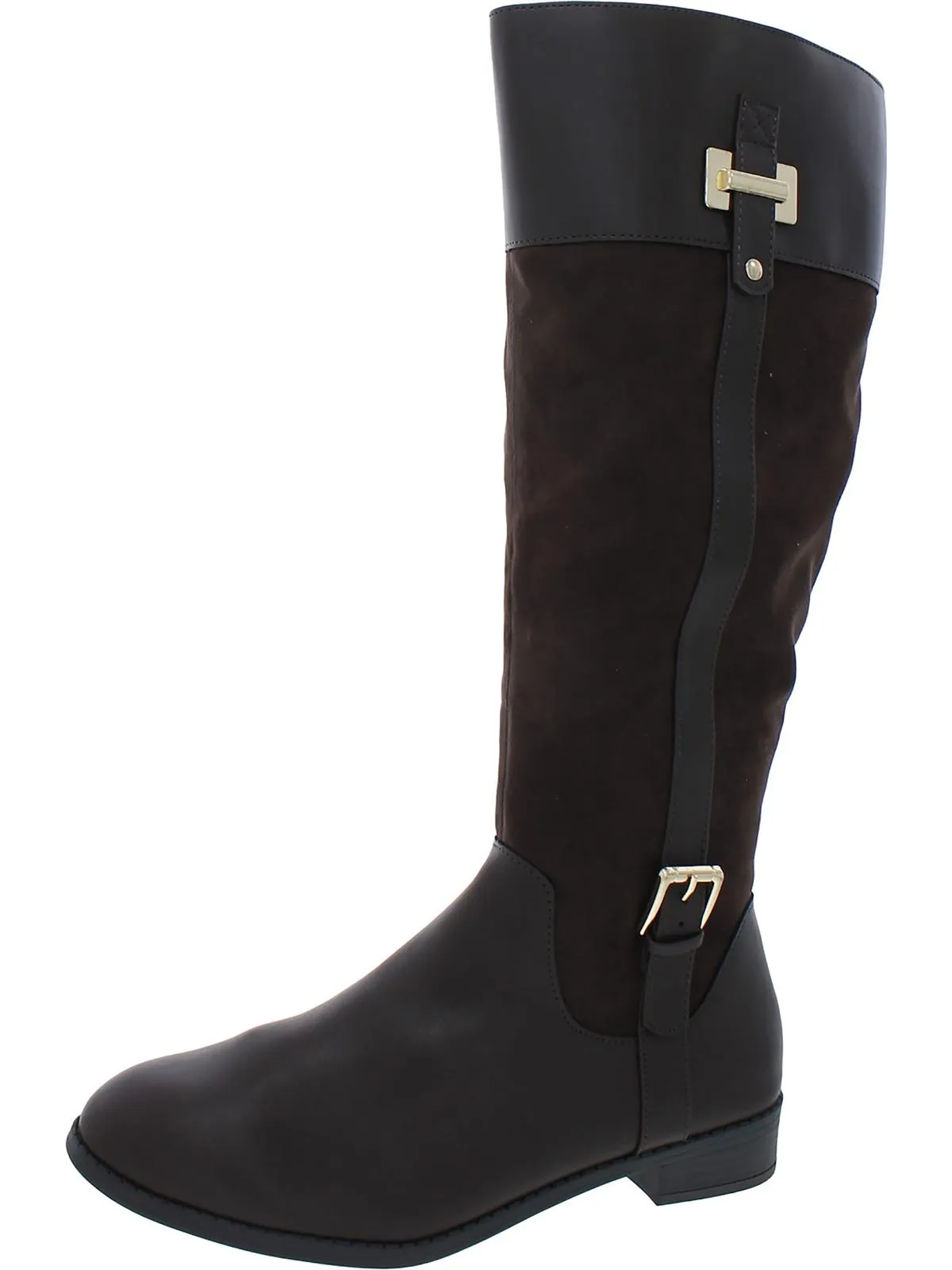 Deliee 2 Damen Reitstiefel aus Kunstleder ecco Schuhe
