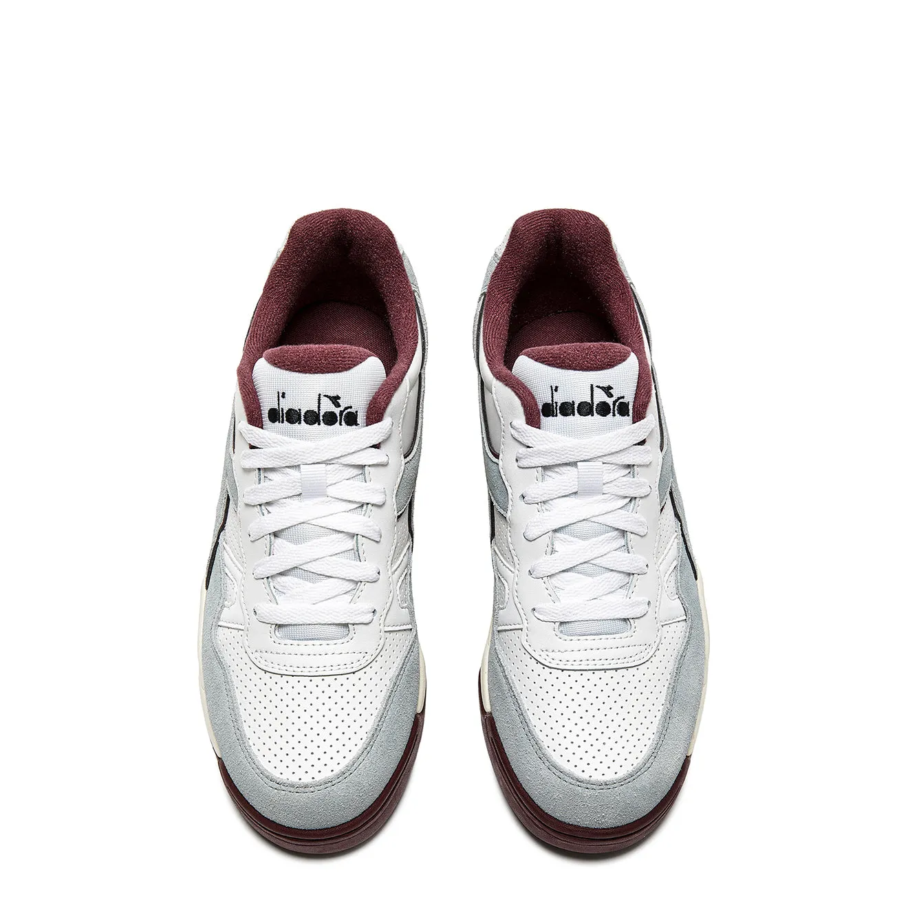 Diadora Damen Winner SL Trainer Mondgestein / Malaga Rot