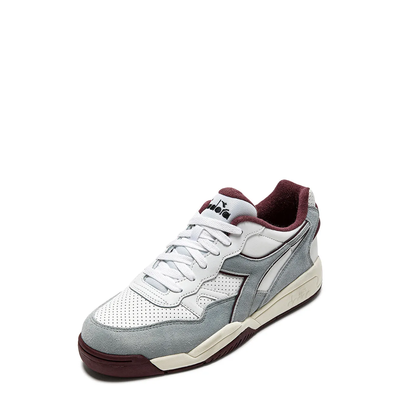 Diadora Damen Winner SL Trainer Mondgestein / Malaga Rot