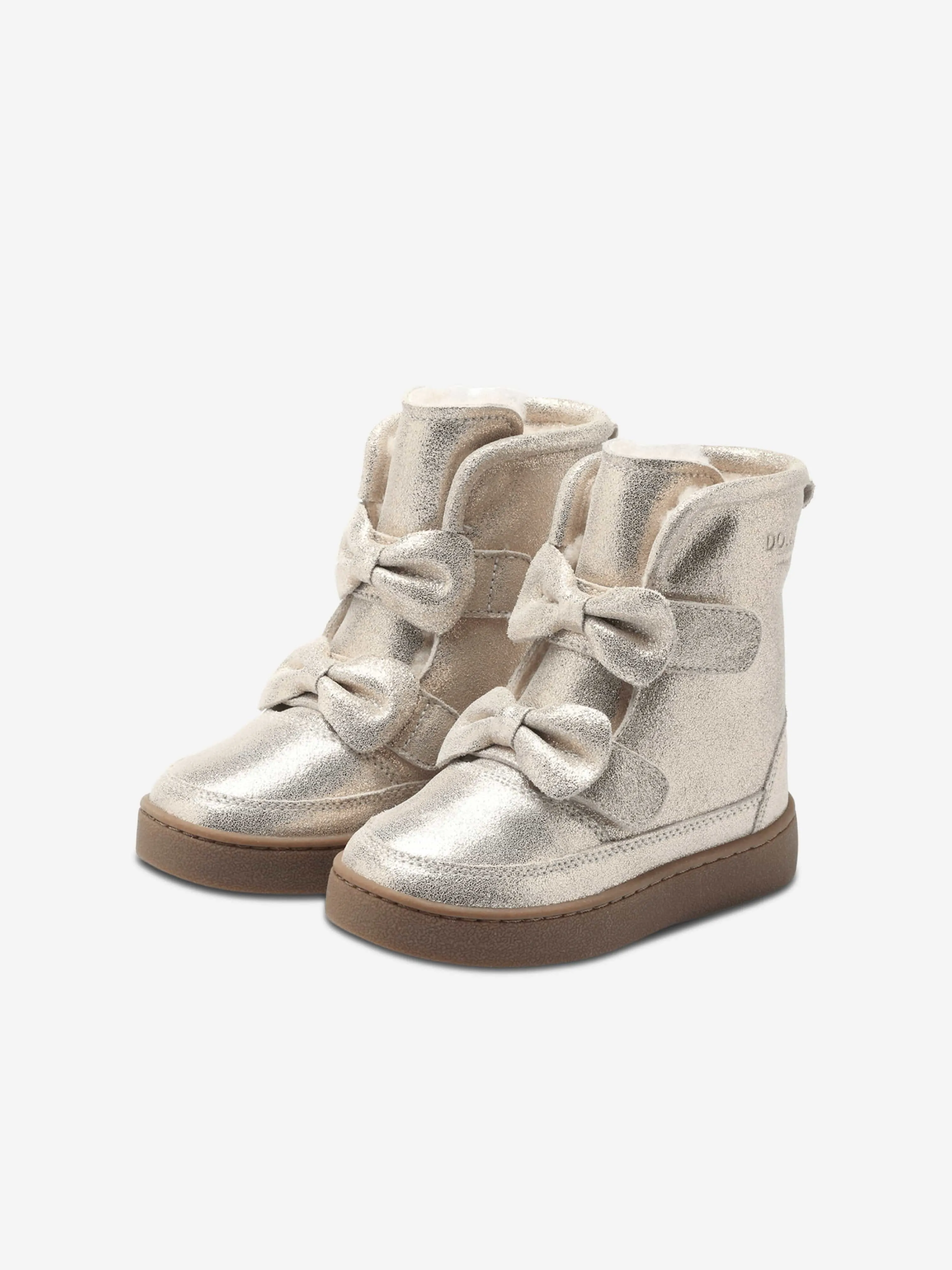 Donsje Mädchen Isa Exklusive Stiefel in Silber
