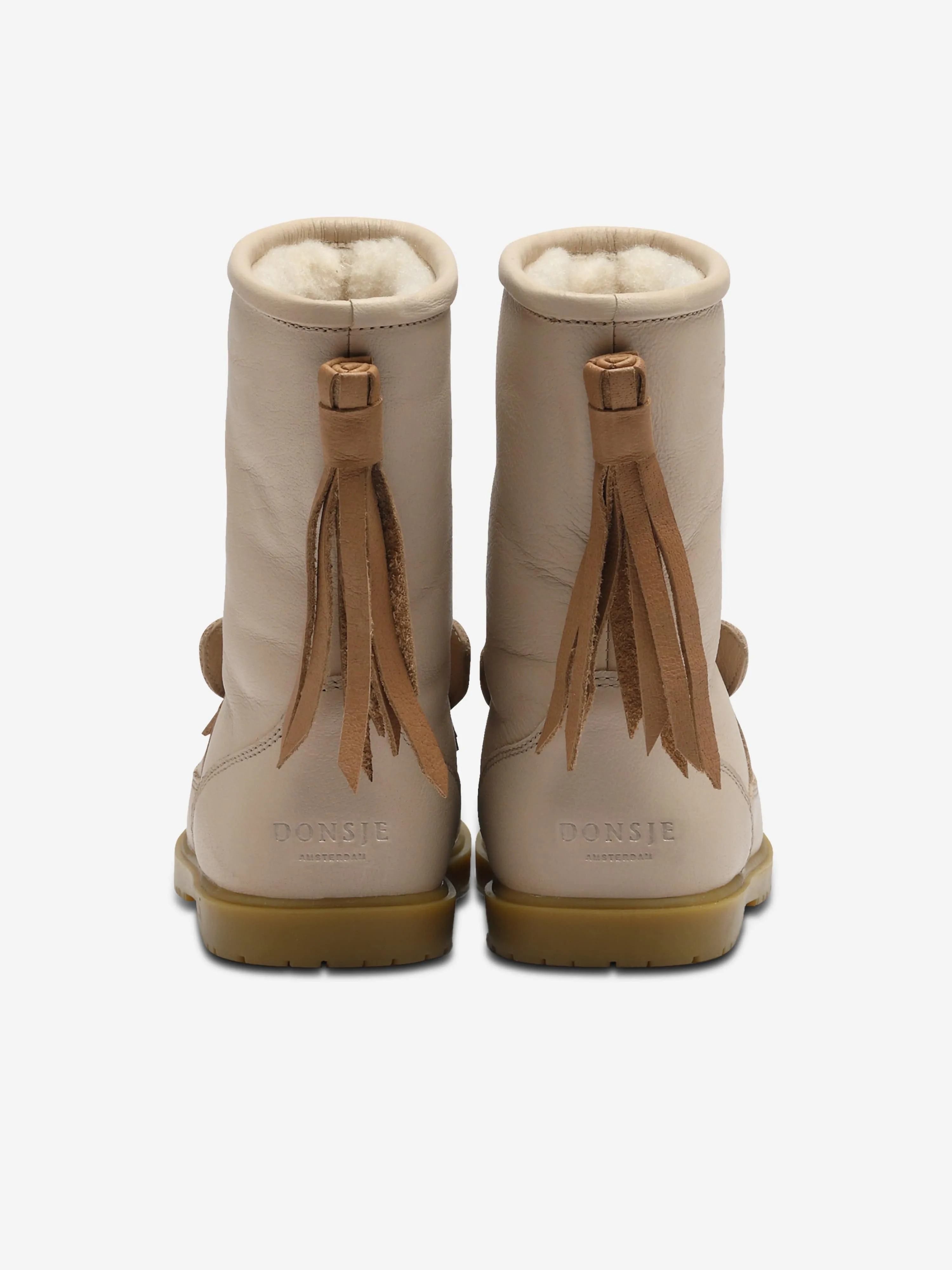 Donsje Mädchen Wadudu Spezial Reitstiefel in Elfenbein