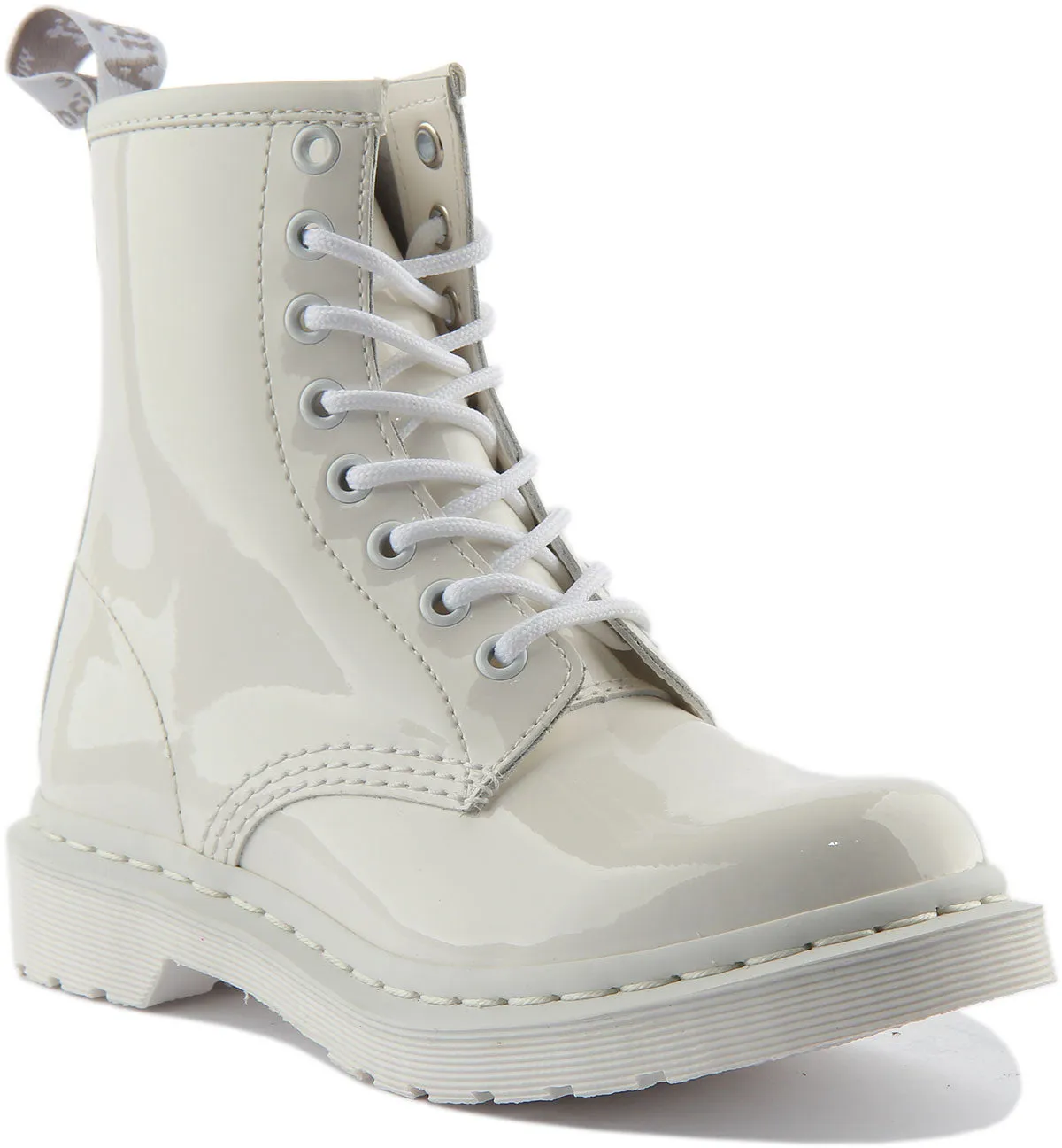 Dr. Martens 1460 Mono In Weiß Lack Für Damen Schuhe Dr. Martens