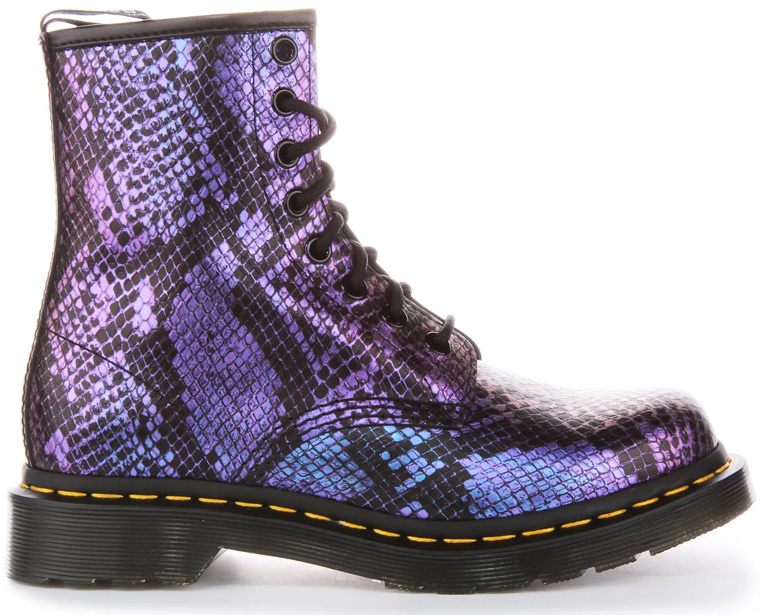 Dr. Martens 1460 Snake In Schwarz Lila Damen Schuhe Dr. Martens