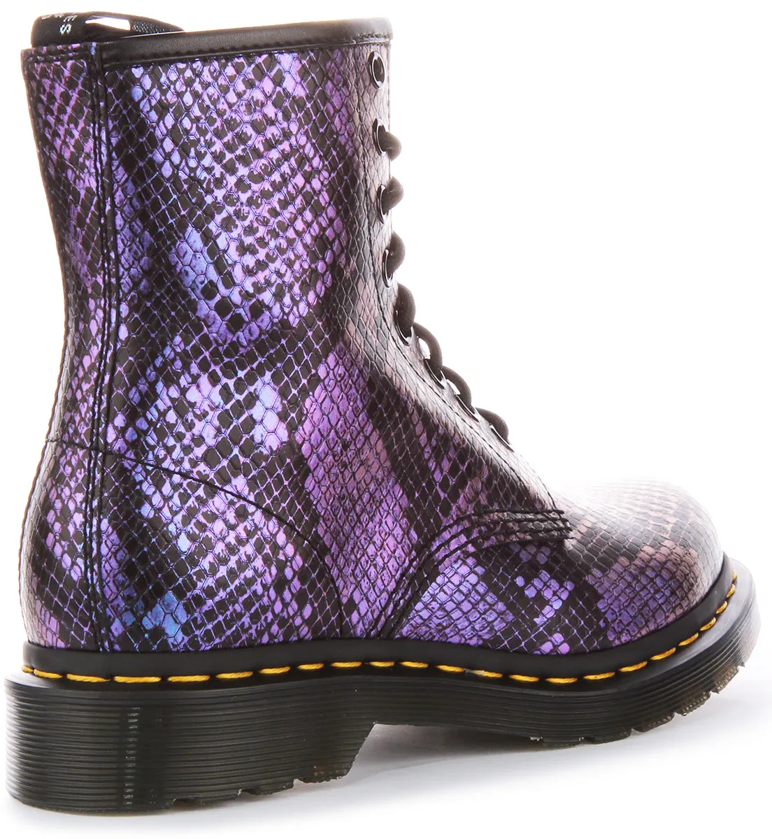 Dr. Martens 1460 Snake In Schwarz Lila Damen Schuhe Dr. Martens