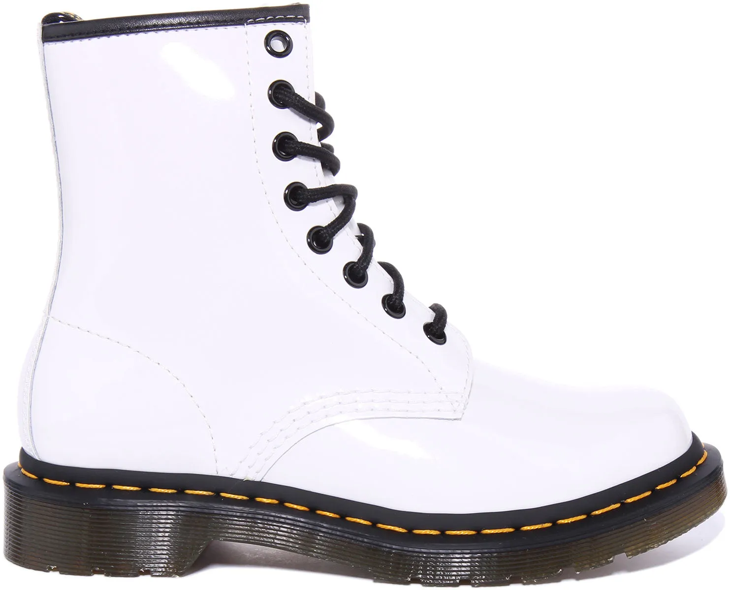 Dr. Martens 1460 W in Weißem Glanzleder für Damen Schuhe Dr. Martens