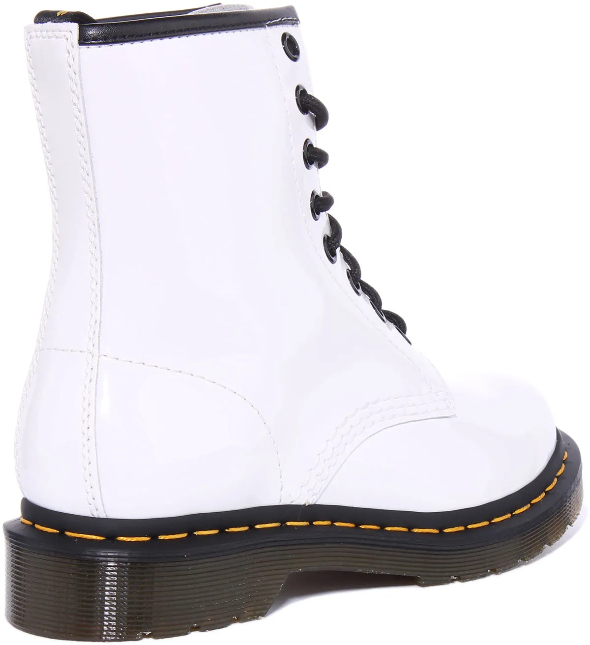 Dr. Martens 1460 W in Weißem Glanzleder für Damen Schuhe Dr. Martens