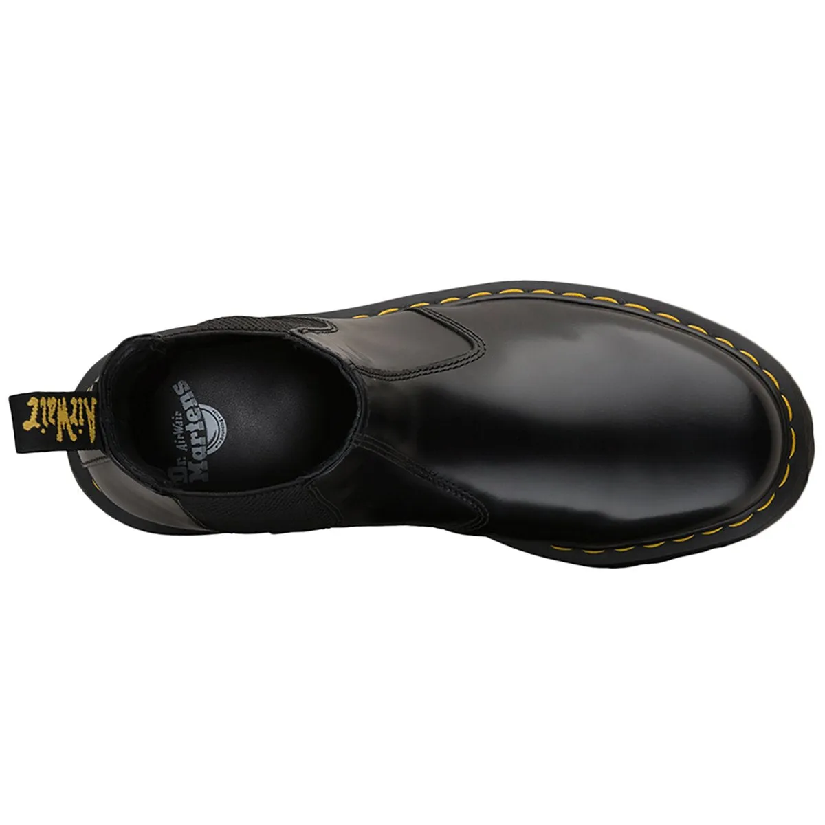 Dr. Martens 2976 Quad Glattleder Unisex Plateau-Chelsea-Stiefel