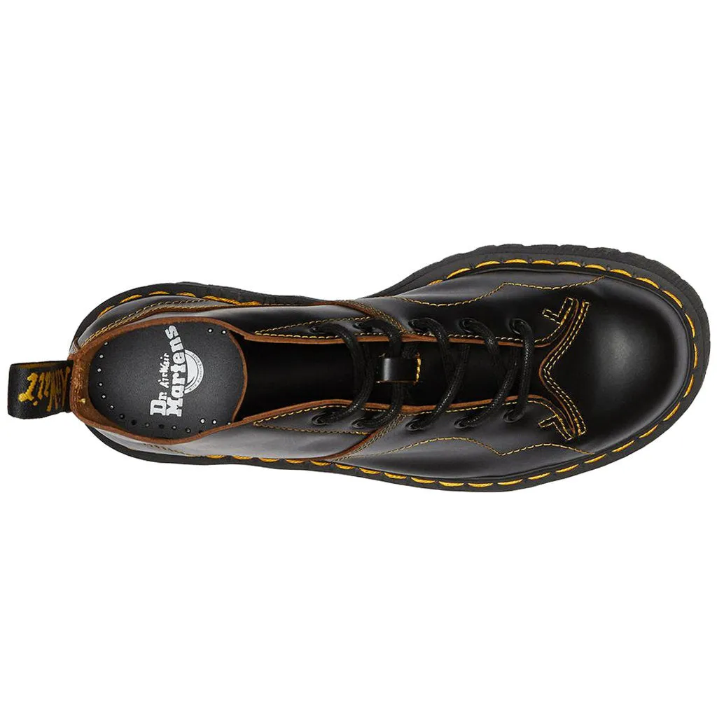 Dr. Martens Church Quad Leder Unisex Plateau-Stiefel