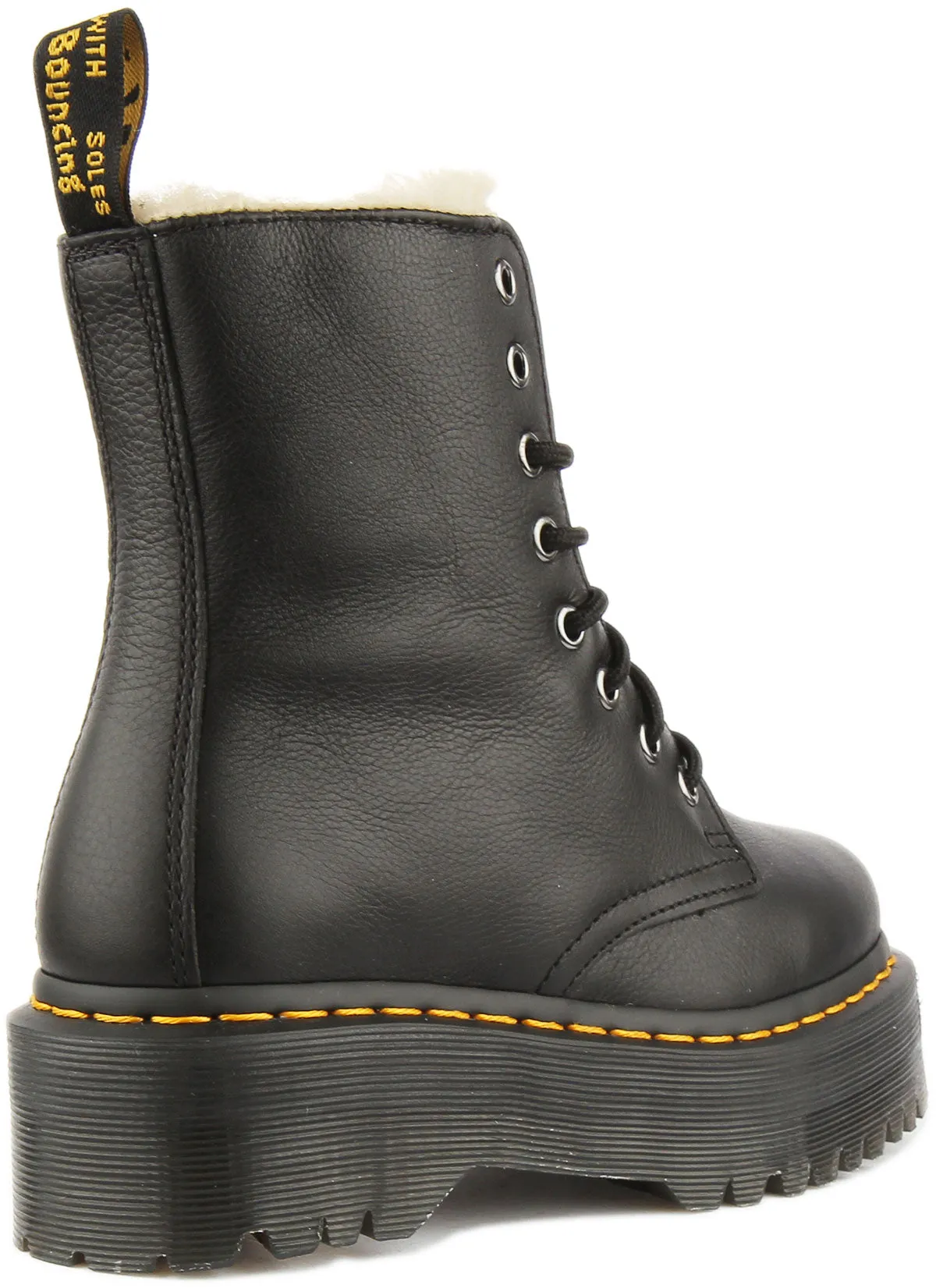 Dr. Martens Jadon Pelzstiefel In Schwarz Für Damen Schuhe Dr. Martens