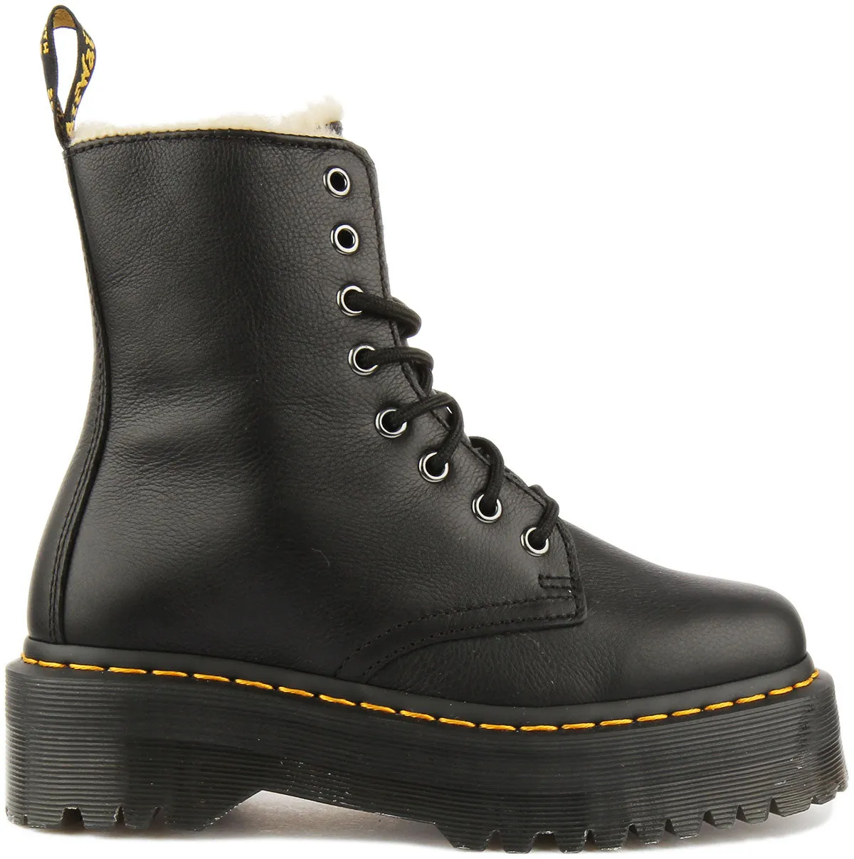 Dr. Martens Jadon Pelzstiefel In Schwarz Für Damen Schuhe Dr. Martens