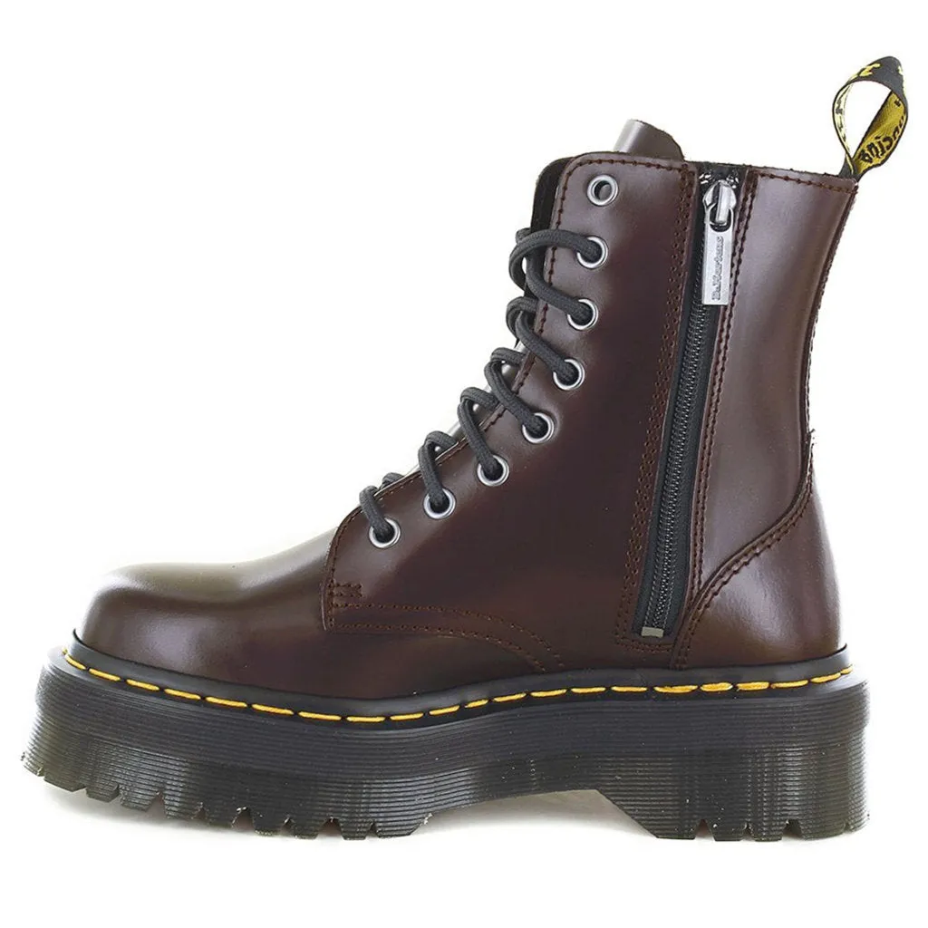 Dr. Martens Jadon Glattleder Unisex Plateau-Stiefel