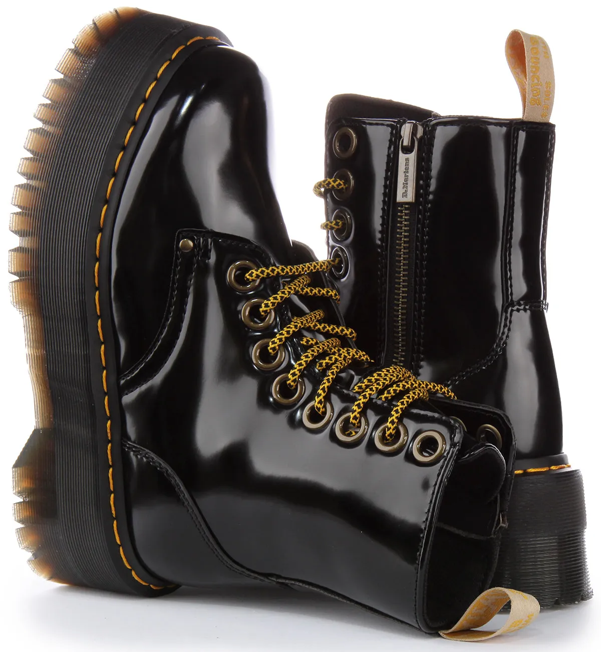 Dr Martens Vegan Jadon Max In Schwarz Für Damen Schuhe Dr Martens
