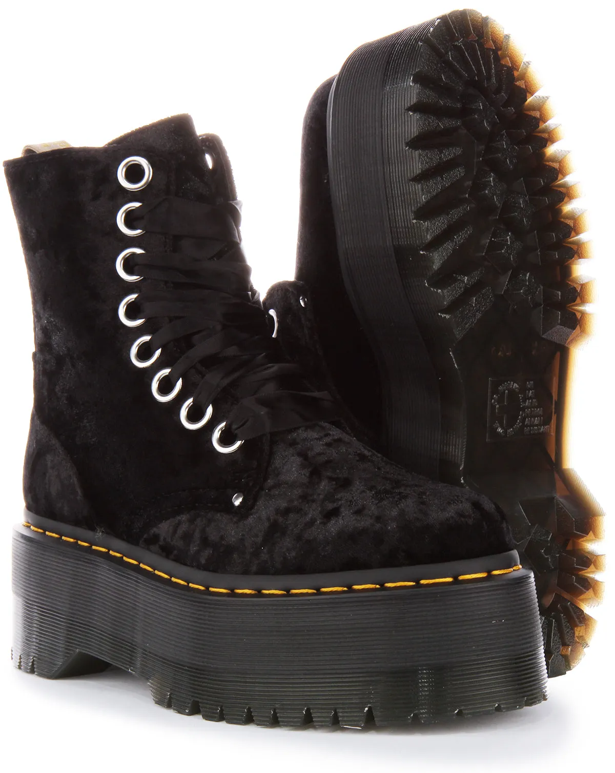 Dr Martens Vegan Jadon Max In Schwarz Für Damen Schuhe Dr Martens