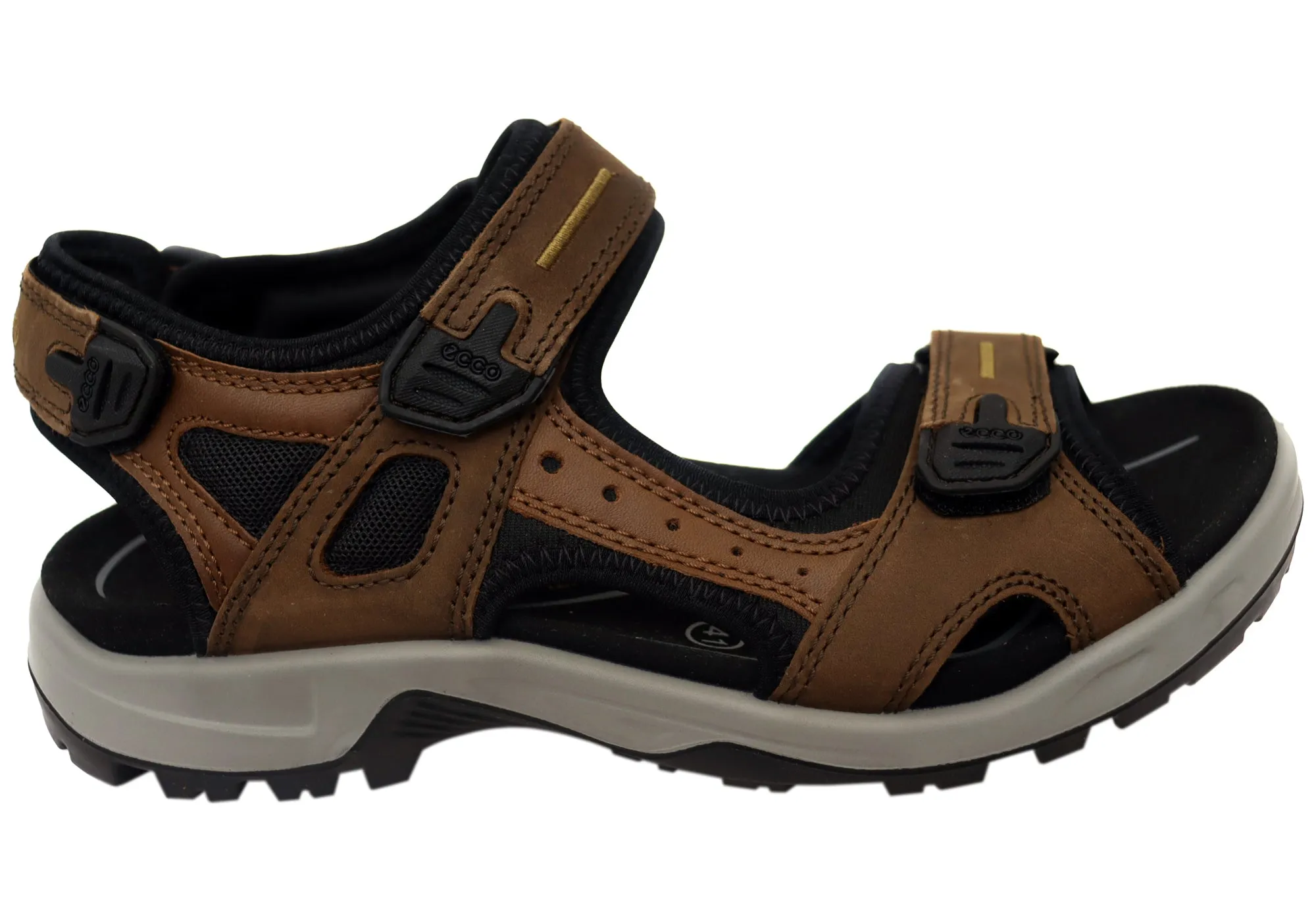ECCO Herren Offroad Bequeme Leder Sandalen mit verstellbaren Riemen ECCO Schuhe