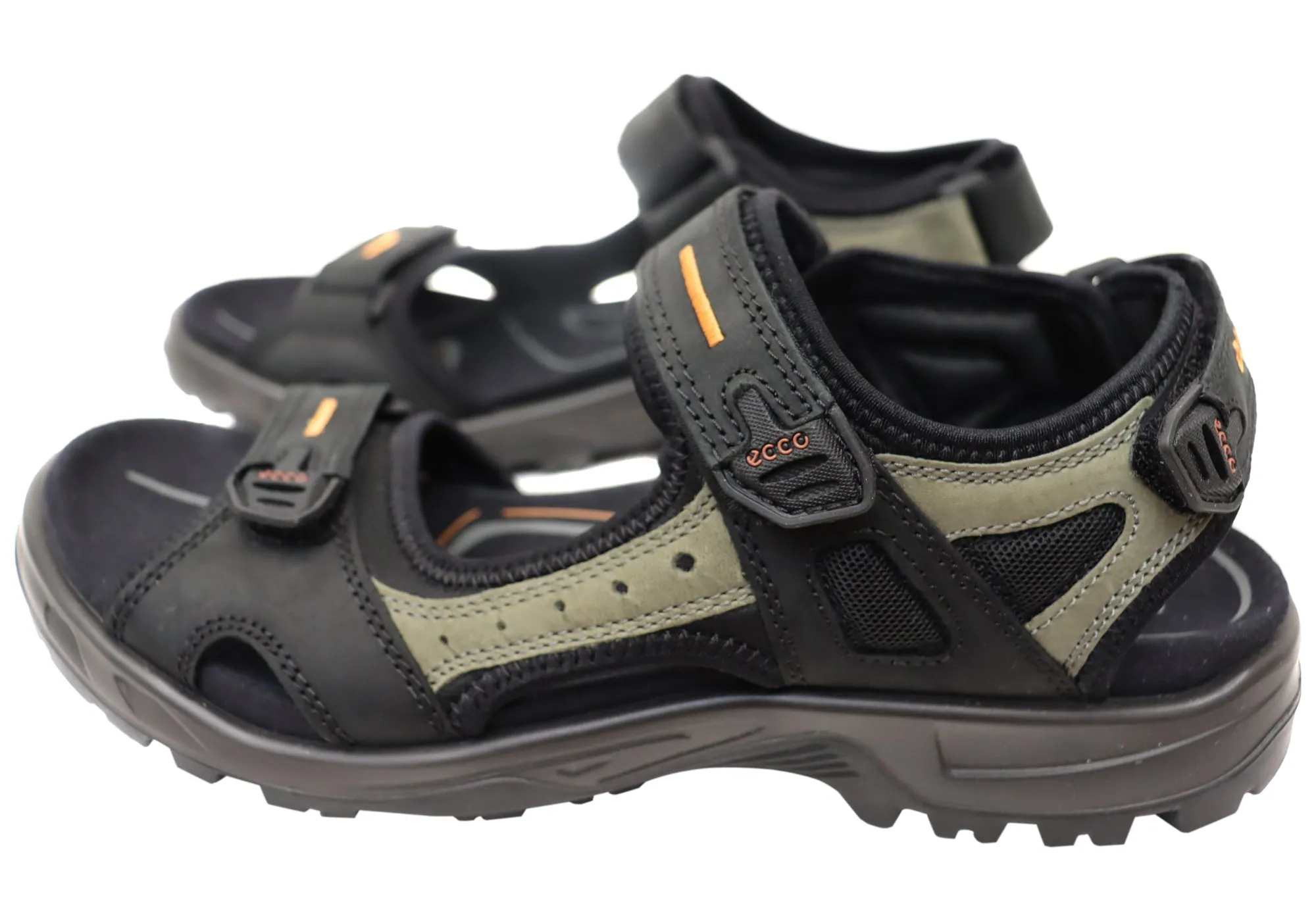 ECCO Herren Offroad Bequeme Leder Sandalen mit verstellbaren Riemen ECCO Schuhe