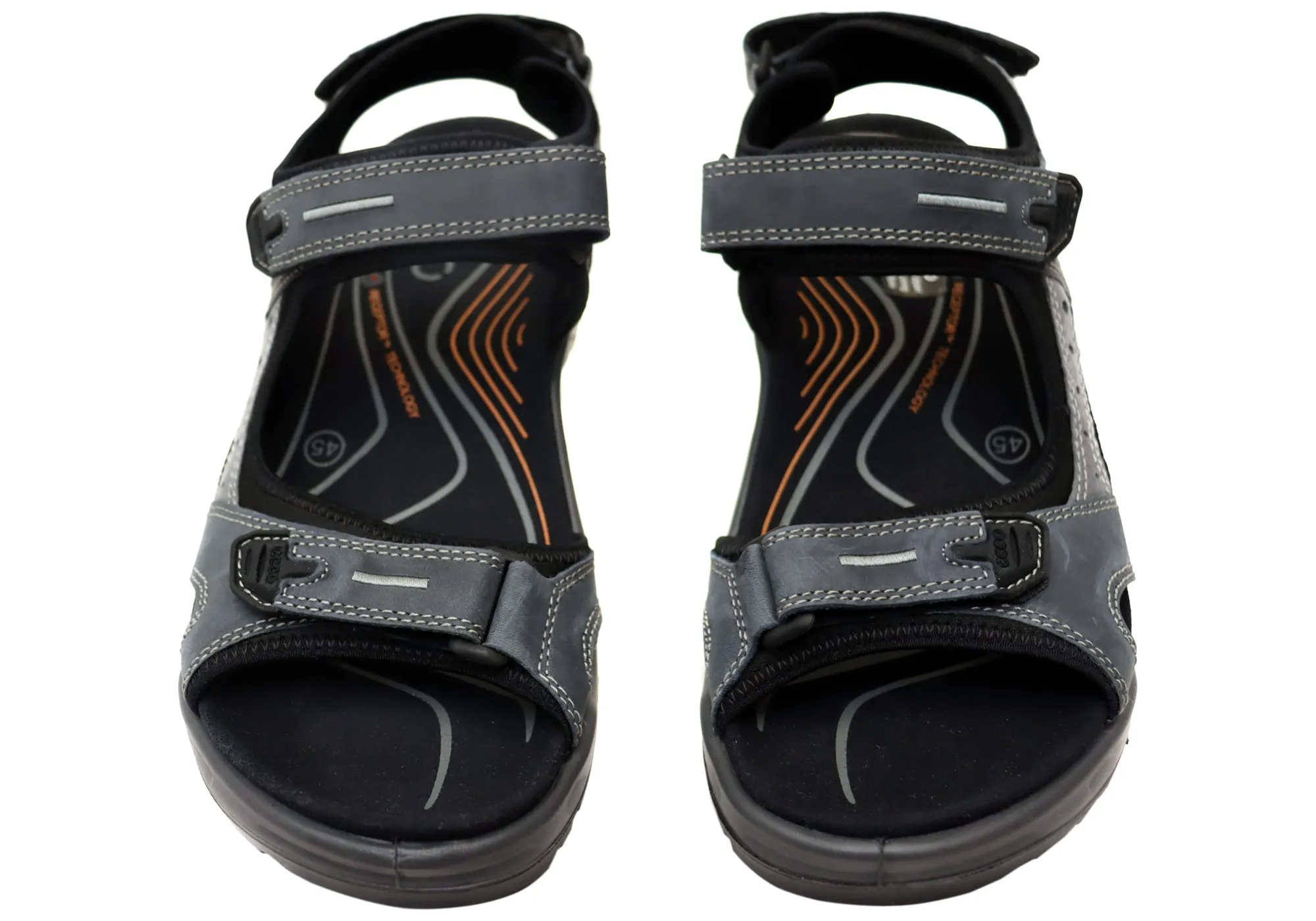 ECCO Herren Offroad Bequeme Leder Sandalen mit verstellbaren Riemen ECCO Schuhe