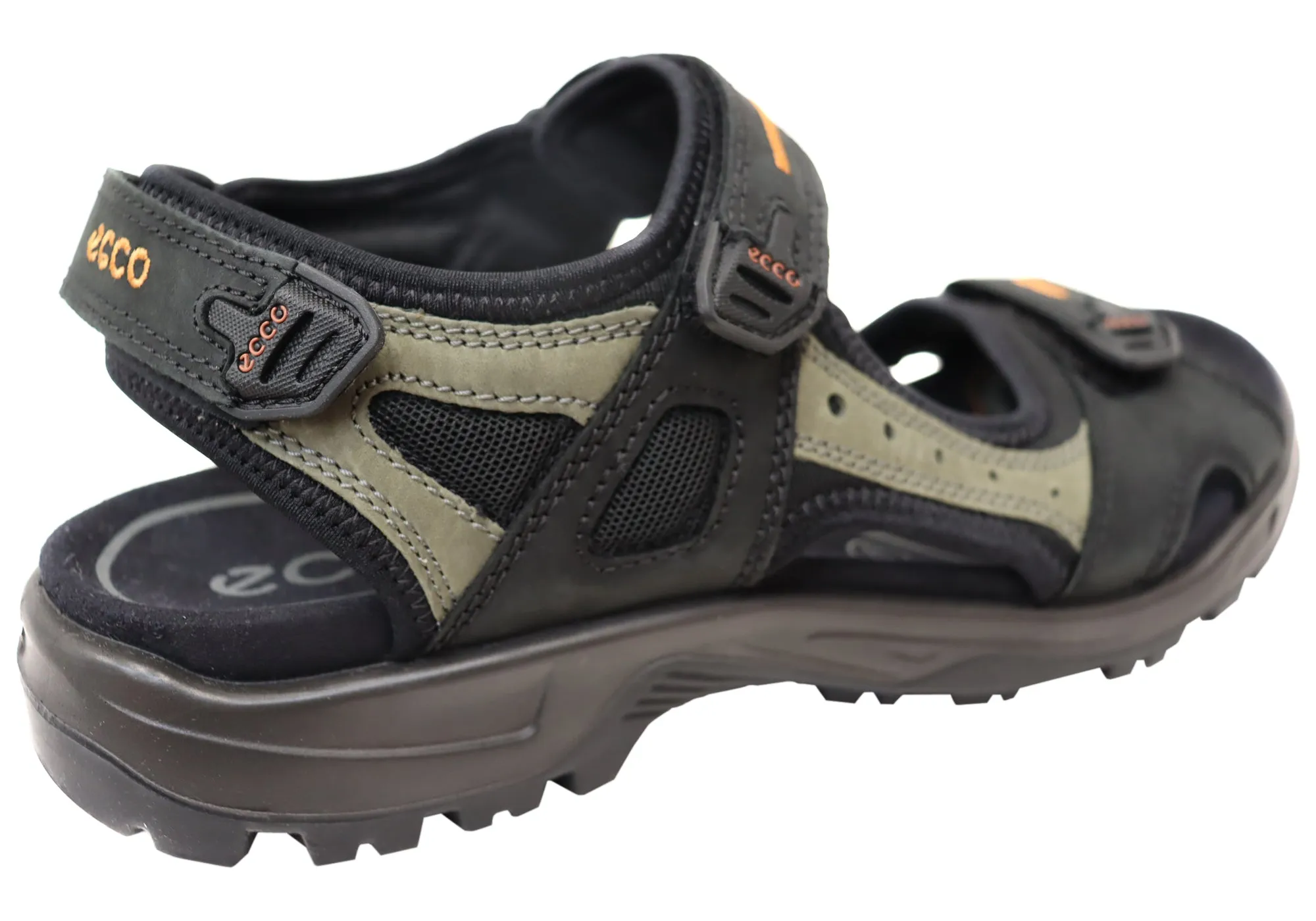 ECCO Herren Offroad Bequeme Leder Sandalen mit verstellbaren Riemen ECCO Schuhe