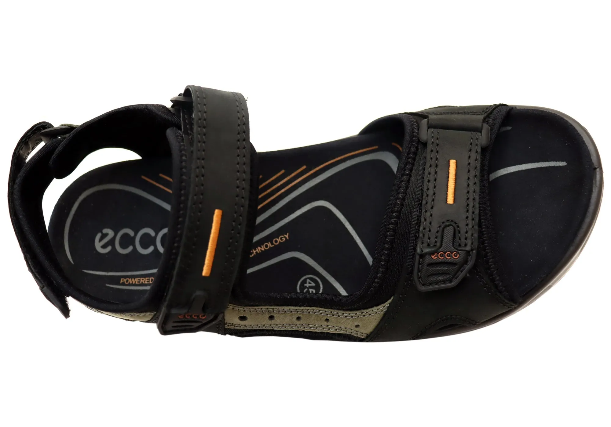 ECCO Herren Offroad Bequeme Leder Sandalen mit verstellbaren Riemen ECCO Schuhe