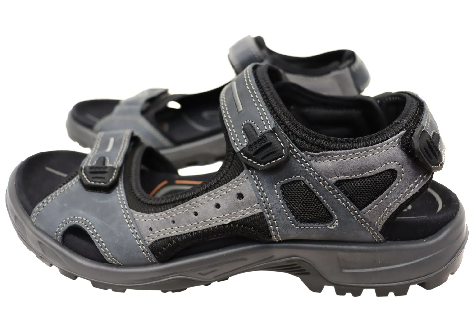 ECCO Herren Offroad Bequeme Leder Sandalen mit verstellbaren Riemen ECCO Schuhe