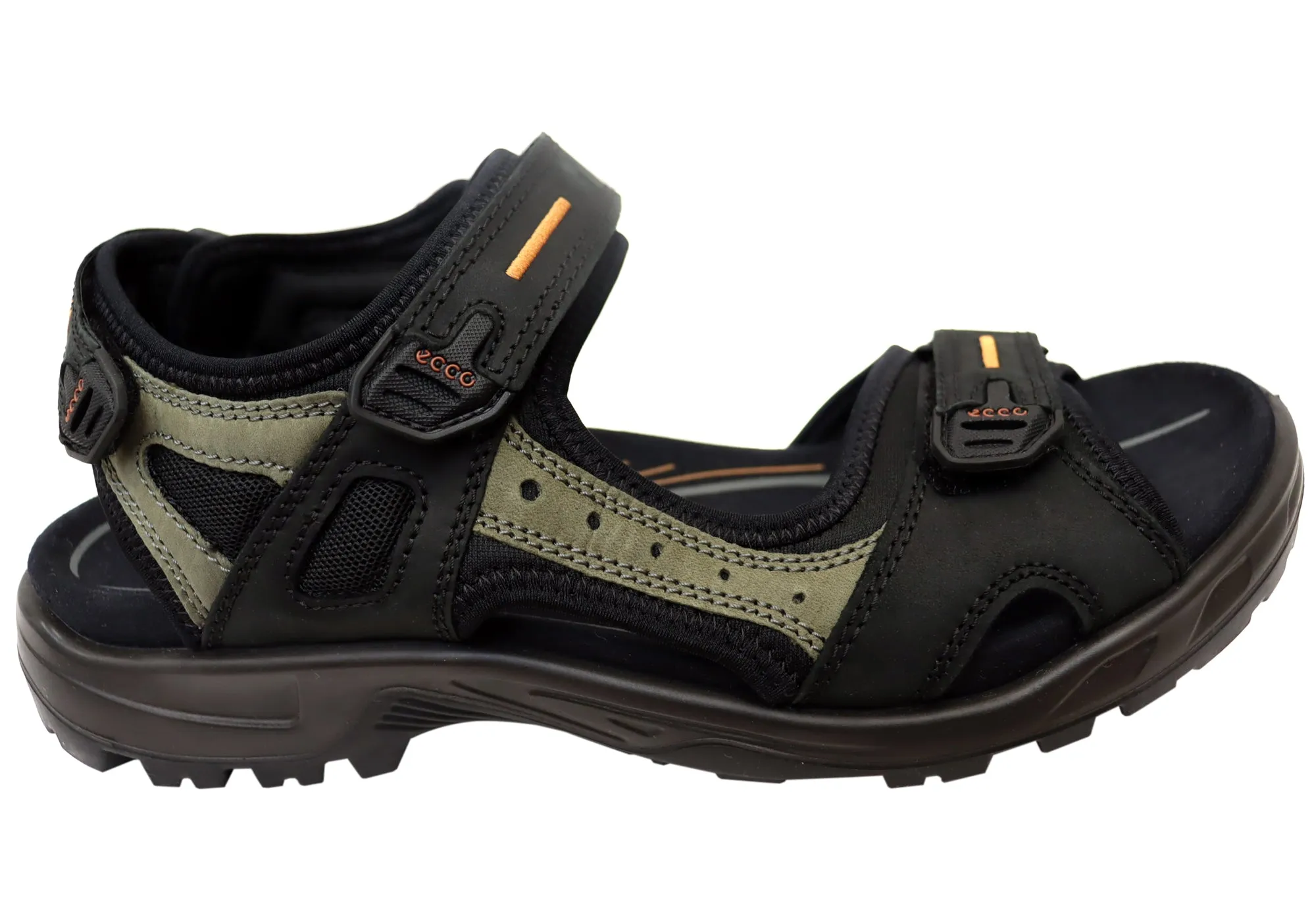 ECCO Herren Offroad Bequeme Leder Sandalen mit verstellbaren Riemen ECCO Schuhe