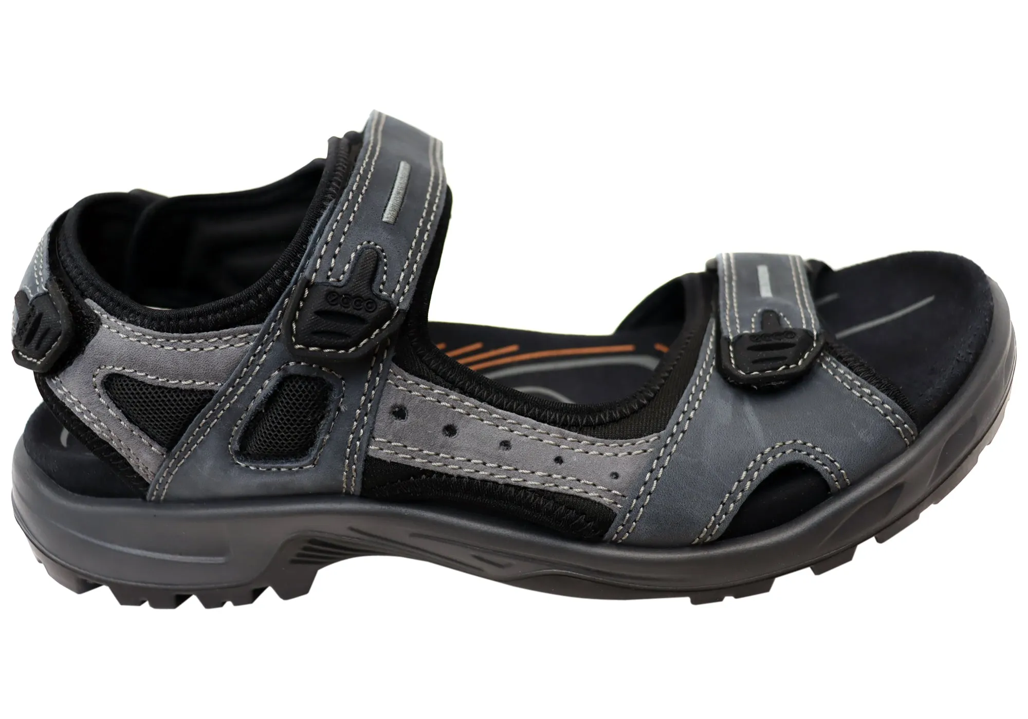 ECCO Herren Offroad Bequeme Leder Sandalen mit verstellbaren Riemen ECCO Schuhe