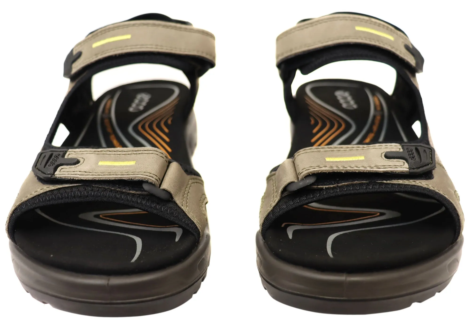 ECCO Herren Offroad Bequeme Leder Sandalen mit verstellbaren Riemen ECCO Schuhe