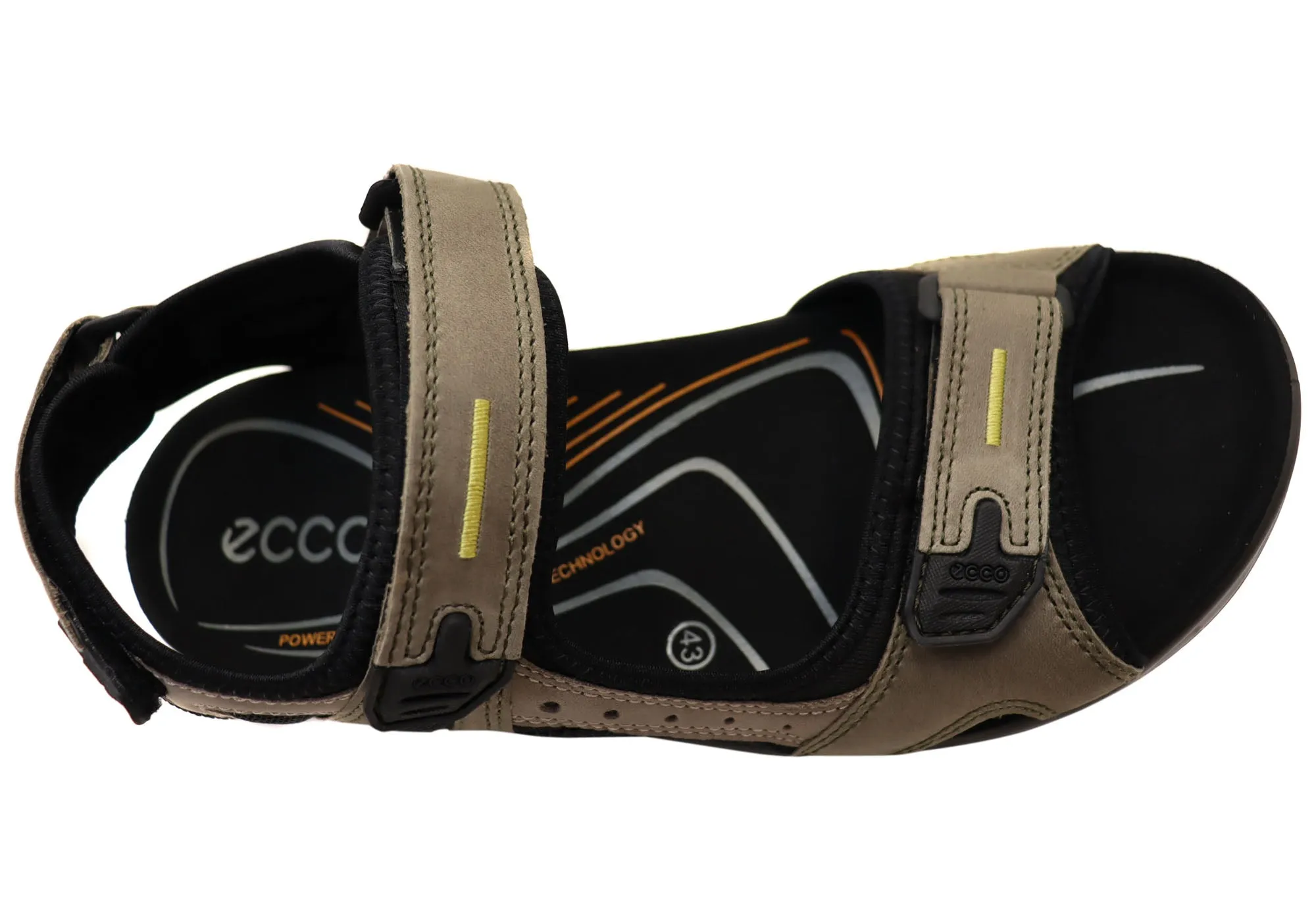 ECCO Herren Offroad Bequeme Leder Sandalen mit verstellbaren Riemen ECCO Schuhe