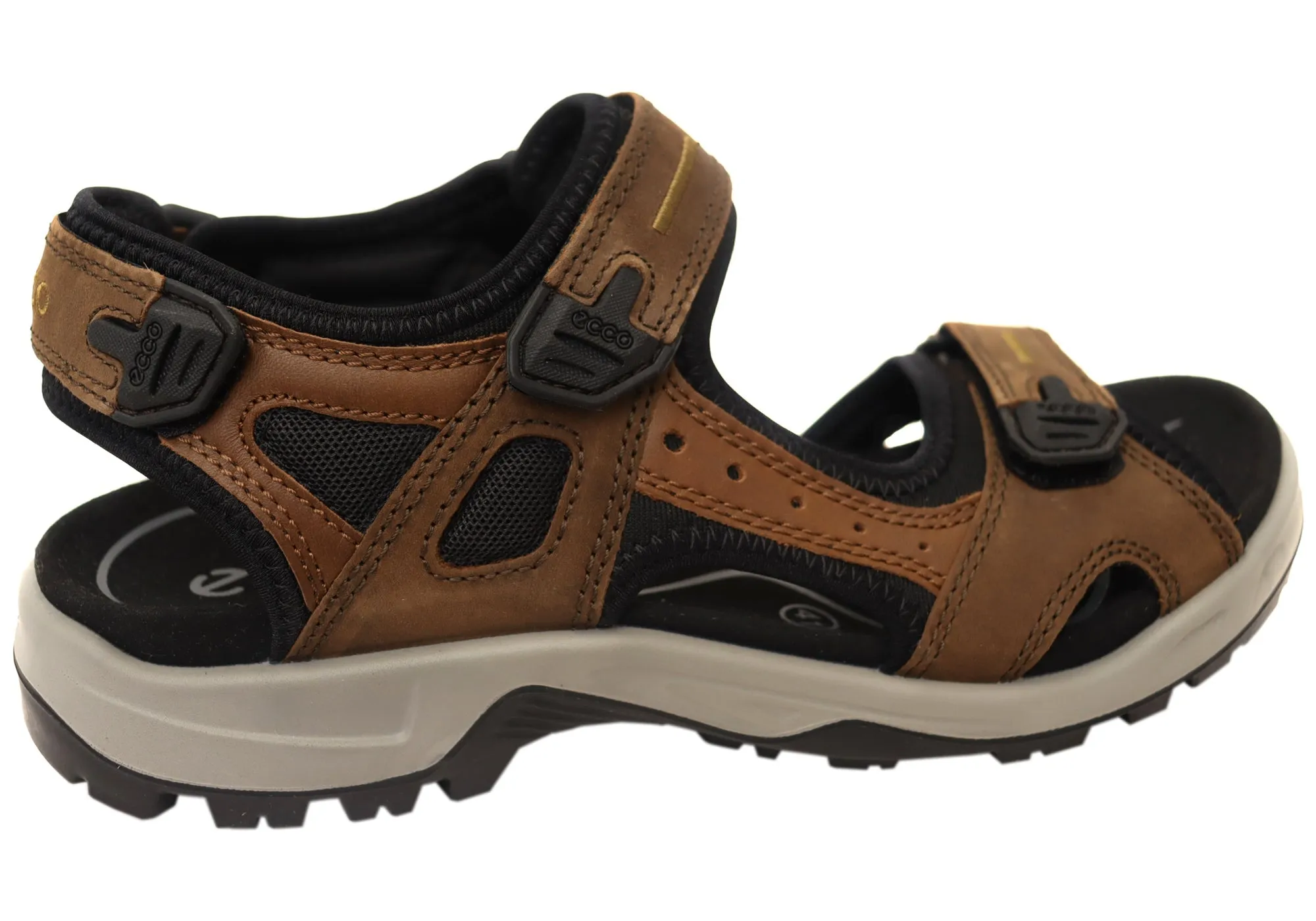 ECCO Herren Offroad Bequeme Leder Sandalen mit verstellbaren Riemen ECCO Schuhe