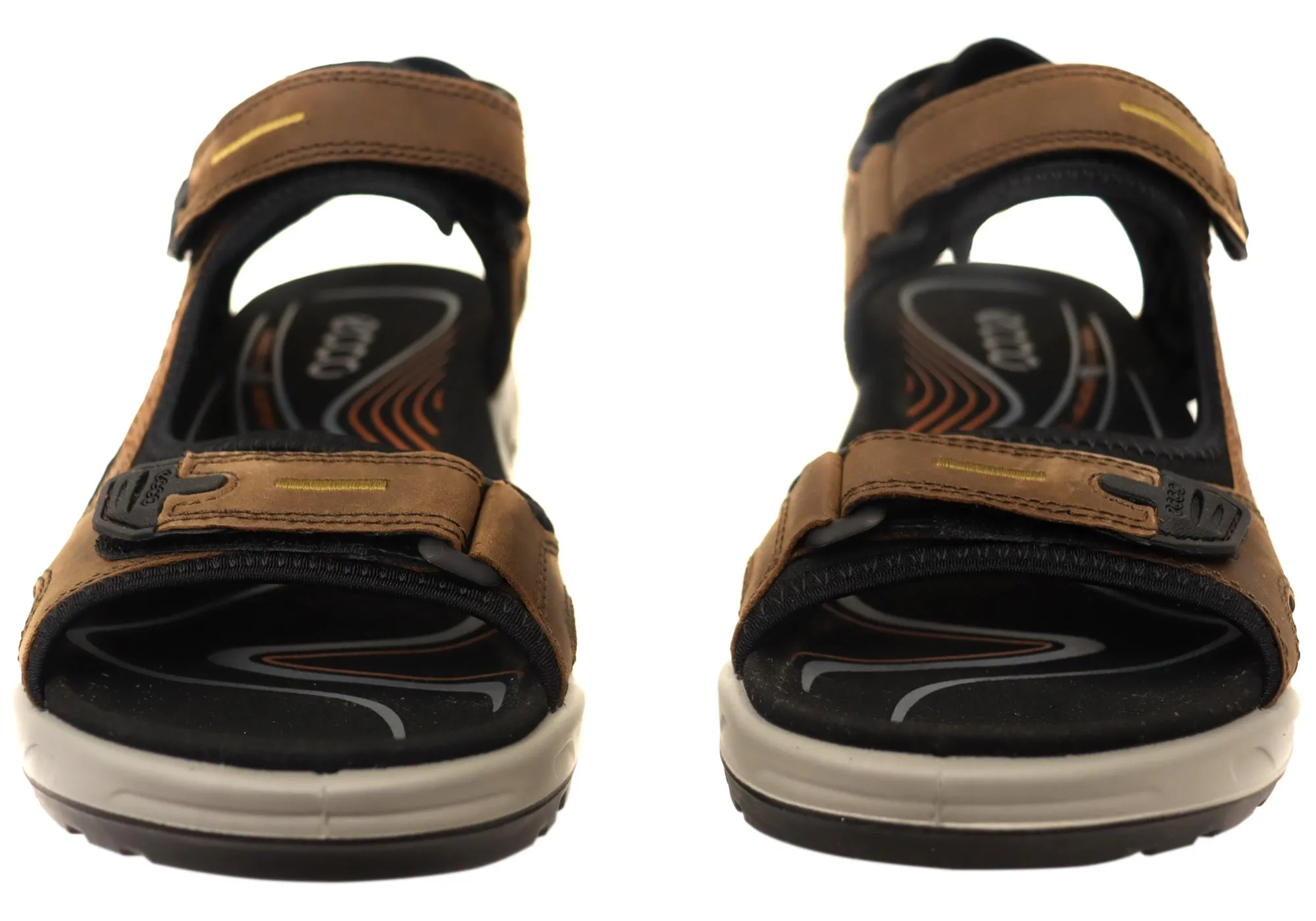 ECCO Herren Offroad Bequeme Leder Sandalen mit verstellbaren Riemen ECCO Schuhe
