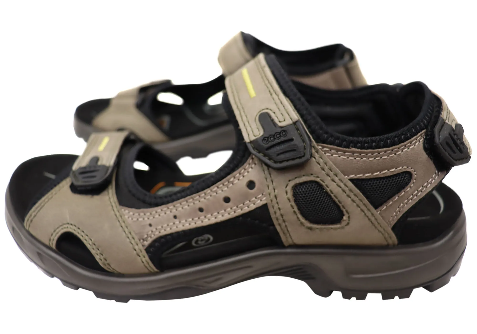 ECCO Herren Offroad Bequeme Leder Sandalen mit verstellbaren Riemen ECCO Schuhe