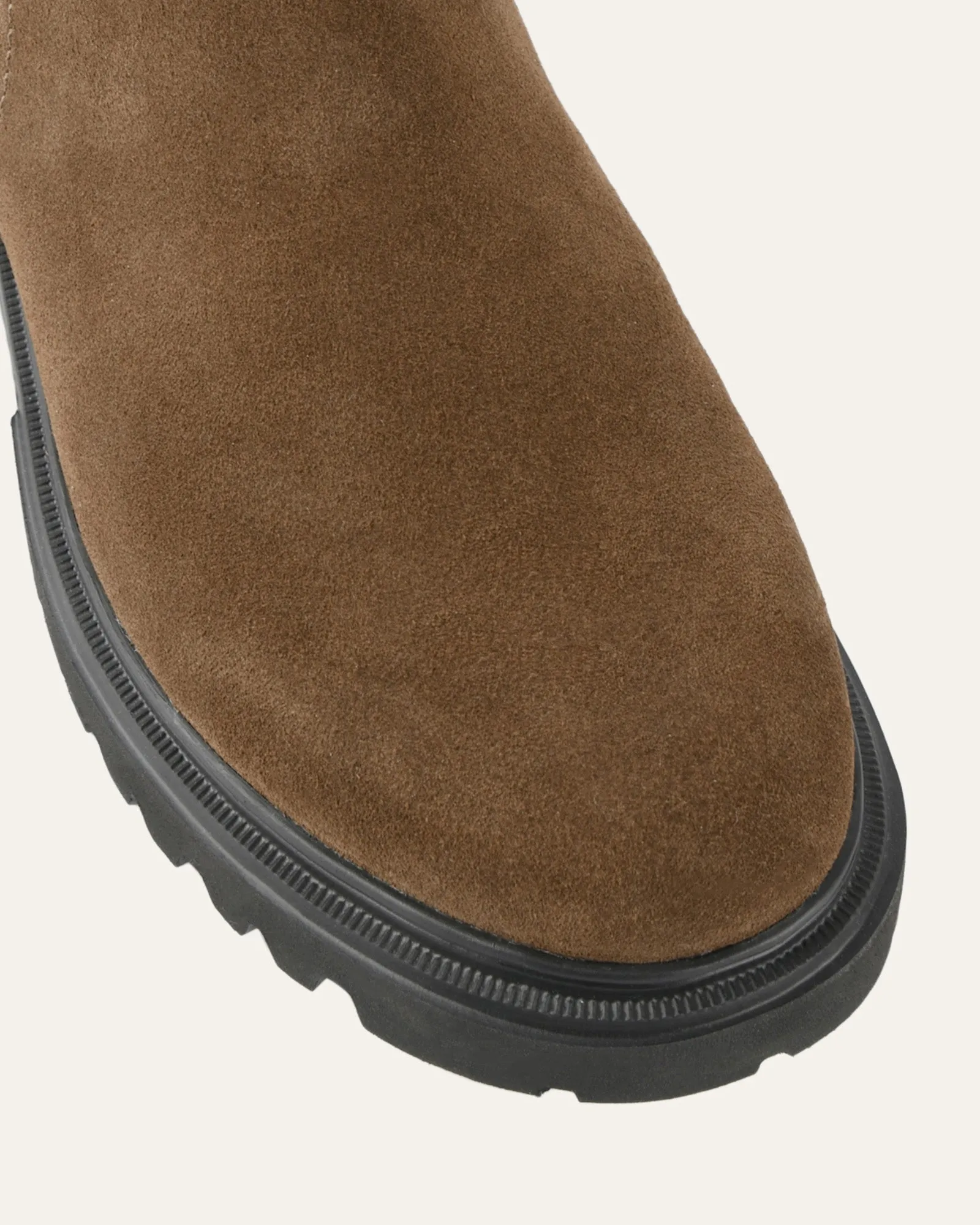 ELLIOT FLACHER KNIESTIEFEL IN BORKENWILDLEDER