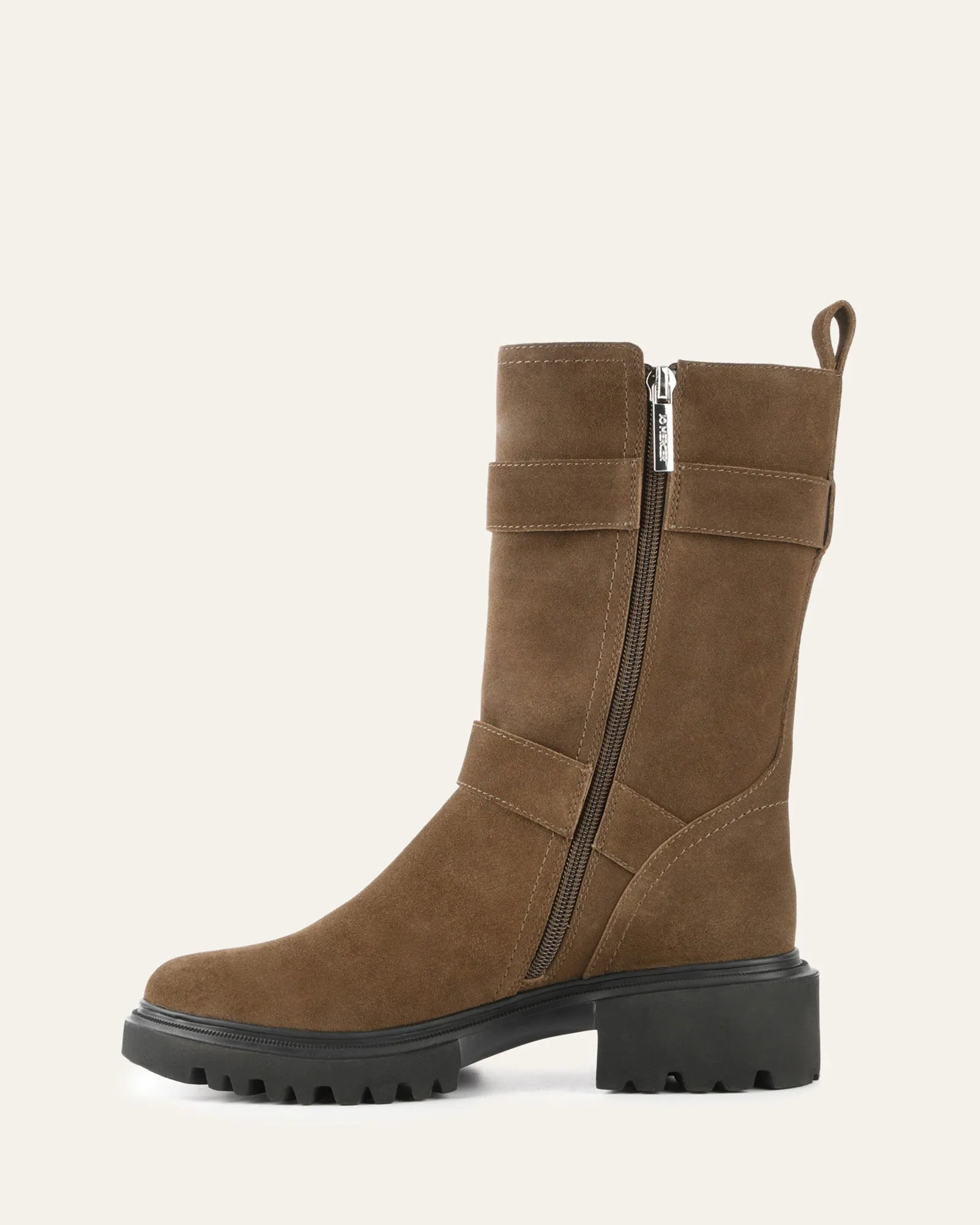 ELLIOT FLACHER KNIESTIEFEL IN BORKENWILDLEDER