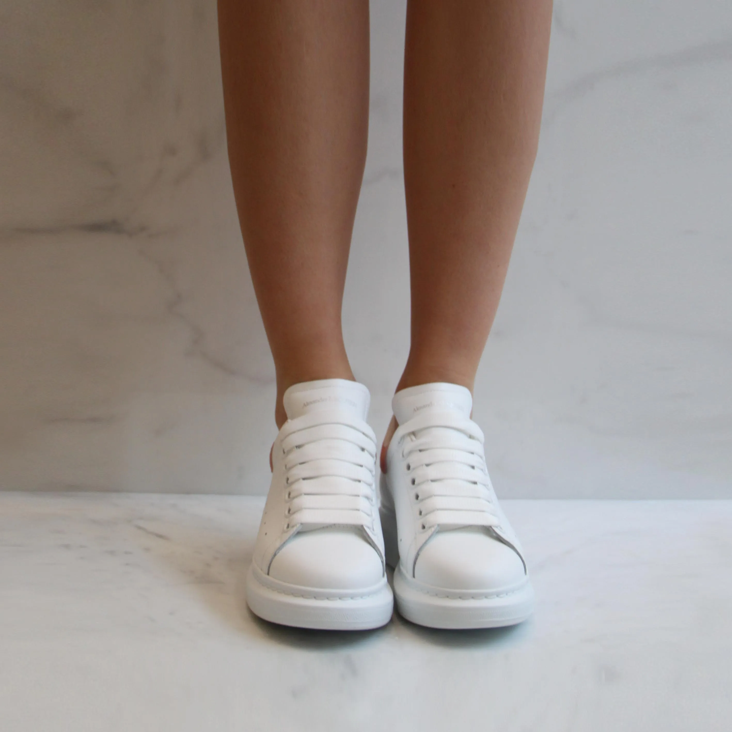 ES Sneaker Croc Nubuck Lasche, Rosé Schuhe_Alexander Mcqueen
