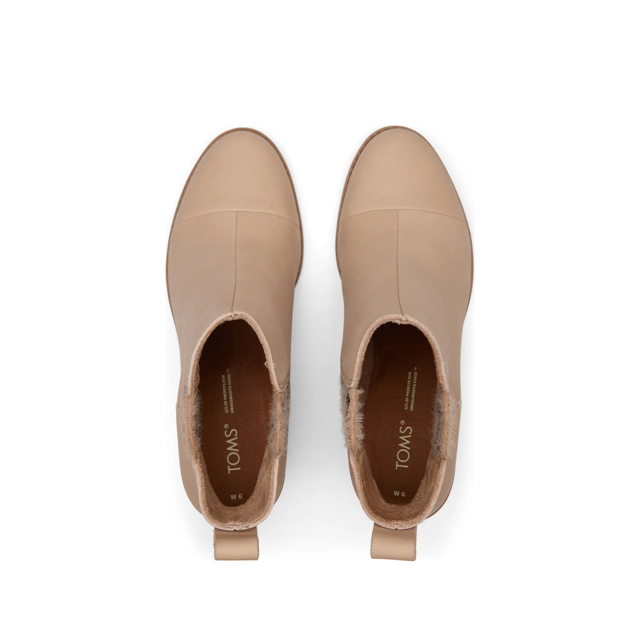 Everly Sand Leder Karo Absatzstiefel