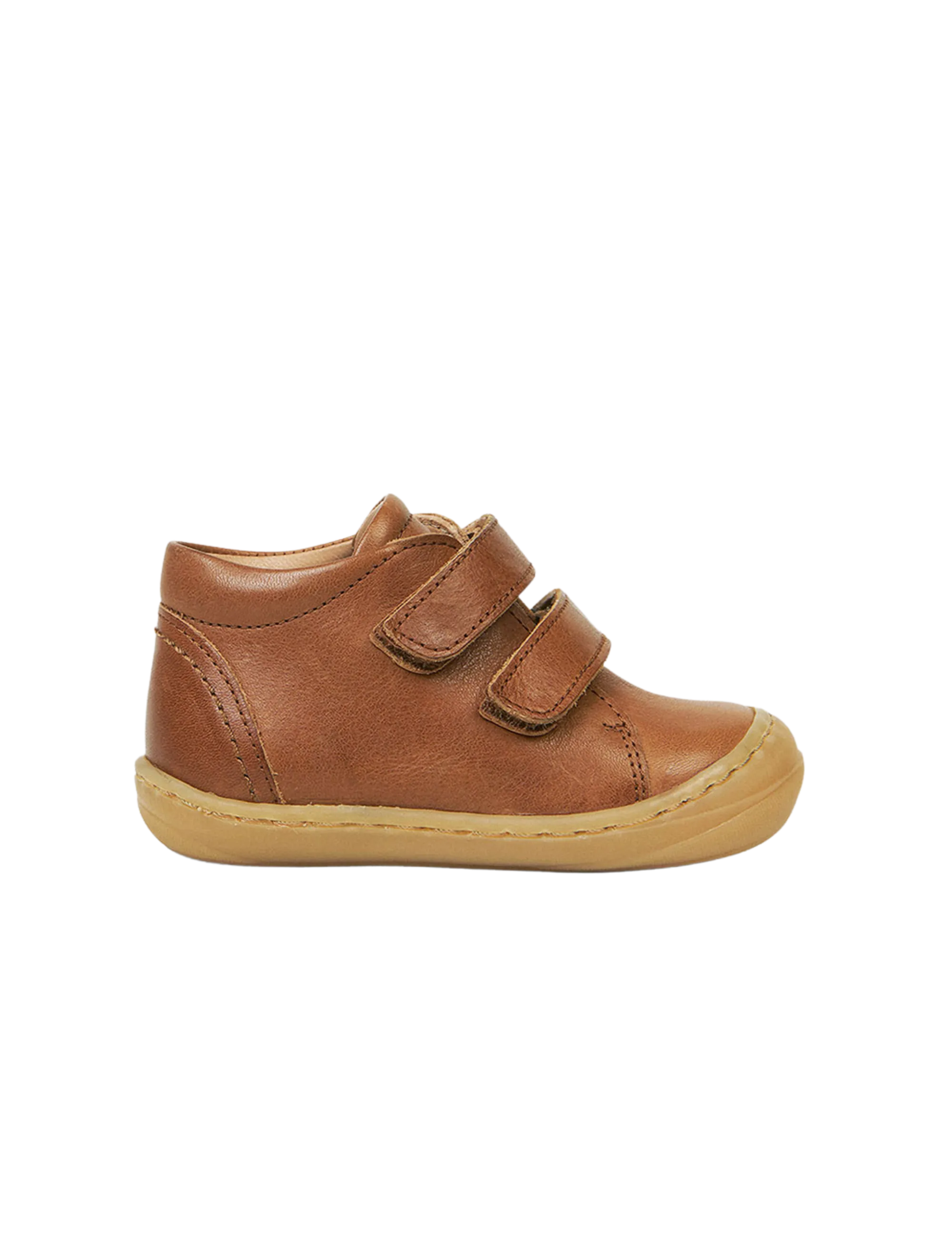 Alltagsschuh mit Klettverschluss - Cognac