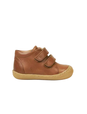Alltagsschuh mit Klettverschluss - Cognac