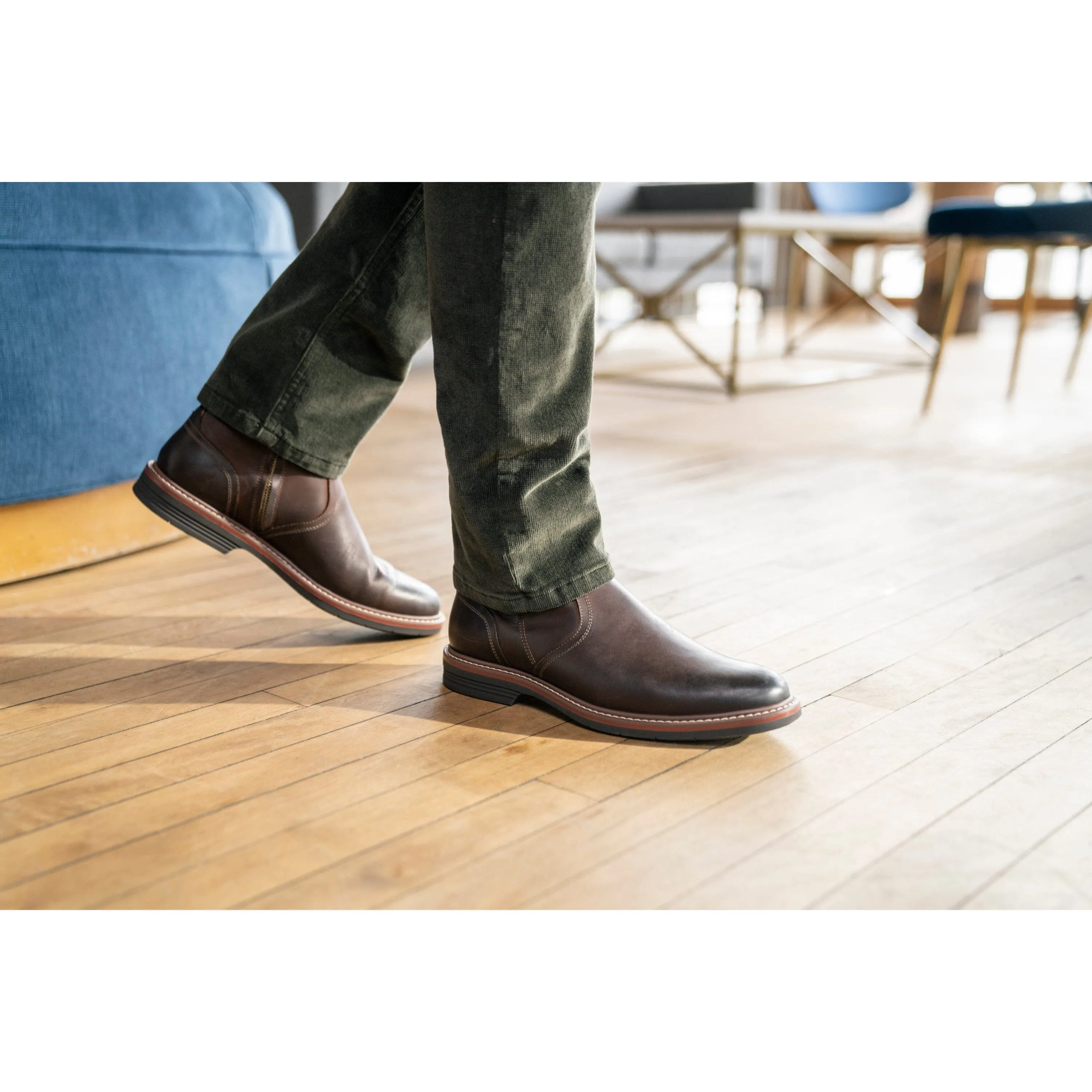 FLORSHEIM NORWALK SCHNÜRSENKELSTIEFEL MIT SEITLICHEM REIßVERSCHLUSS IN MITTLERER UND WEITER PASSFORM