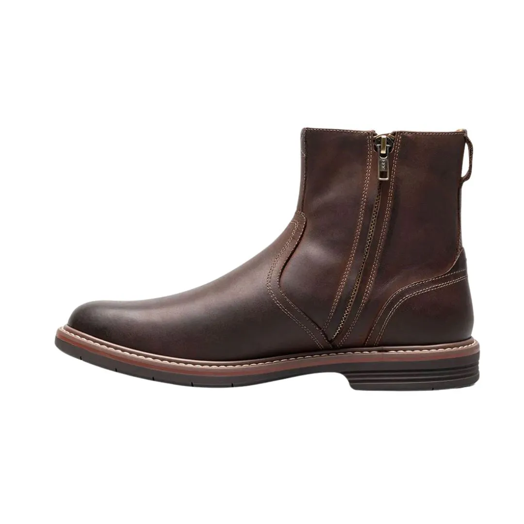 FLORSHEIM NORWALK SCHNÜRSENKELSTIEFEL MIT SEITLICHEM REIßVERSCHLUSS IN MITTLERER UND WEITER PASSFORM