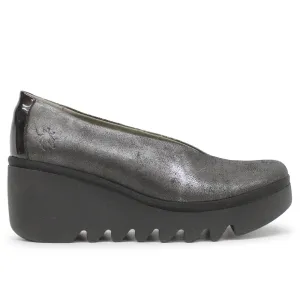 Fly London BESO246FLY Atlantis Leder Damen Plateauschuhe