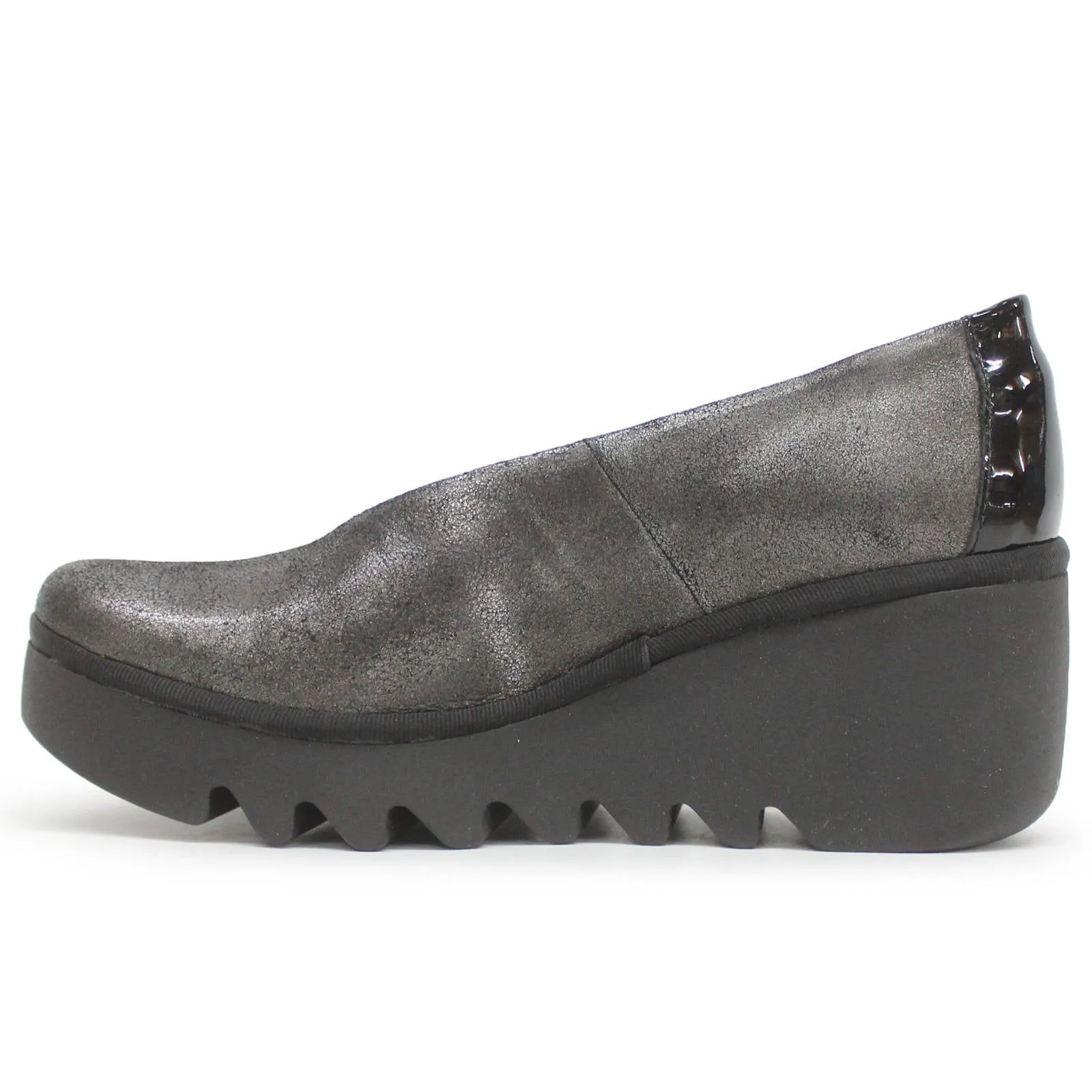 Fly London BESO246FLY Atlantis Leder Damen Plateauschuhe