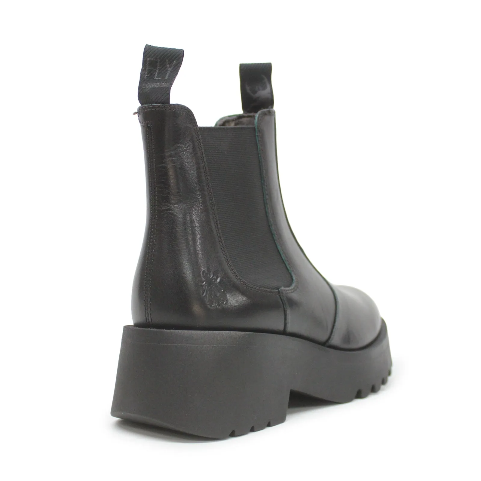 Fly London MEDI789FLY Java Leder Chelsea-Stiefel mit Absatz für Damen