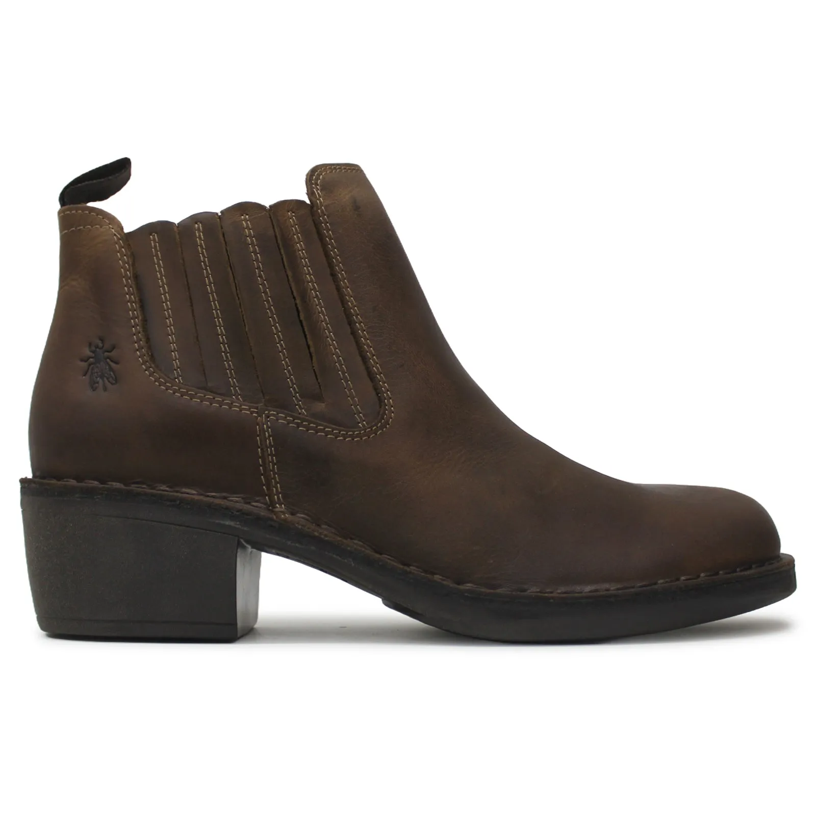 Fly London Moof103Fly Rug Leder Chelsea Stiefeletten für Damen