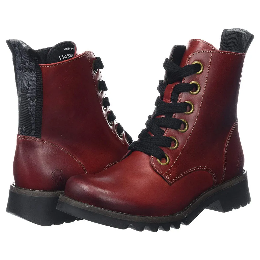Fly London Ragi539Fly Rug Leder Damen Schnürstiefel