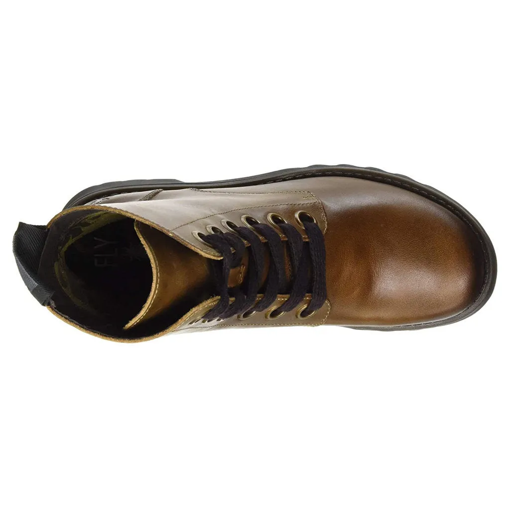 Fly London Ragi539Fly Rug Leder Damen Schnürstiefel