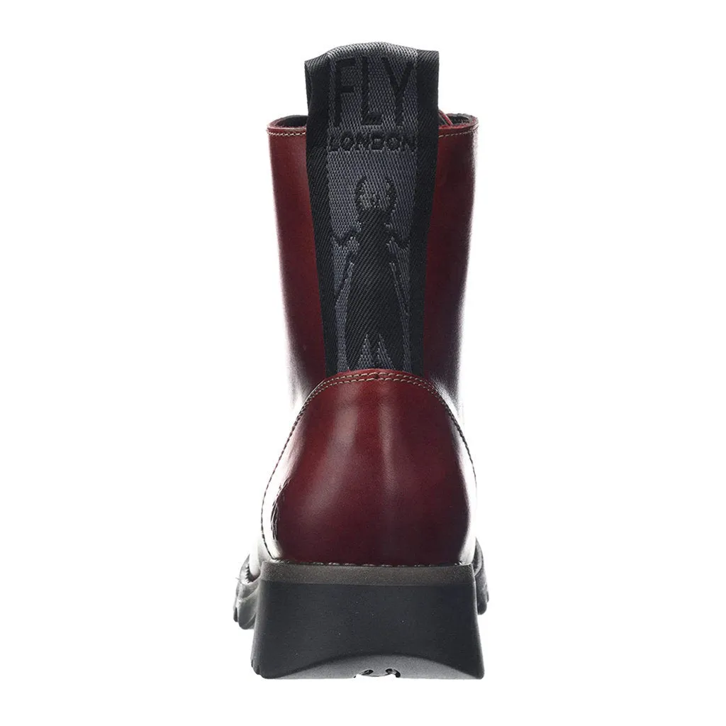 Fly London Ragi539Fly Rug Leder Damen Schnürstiefel