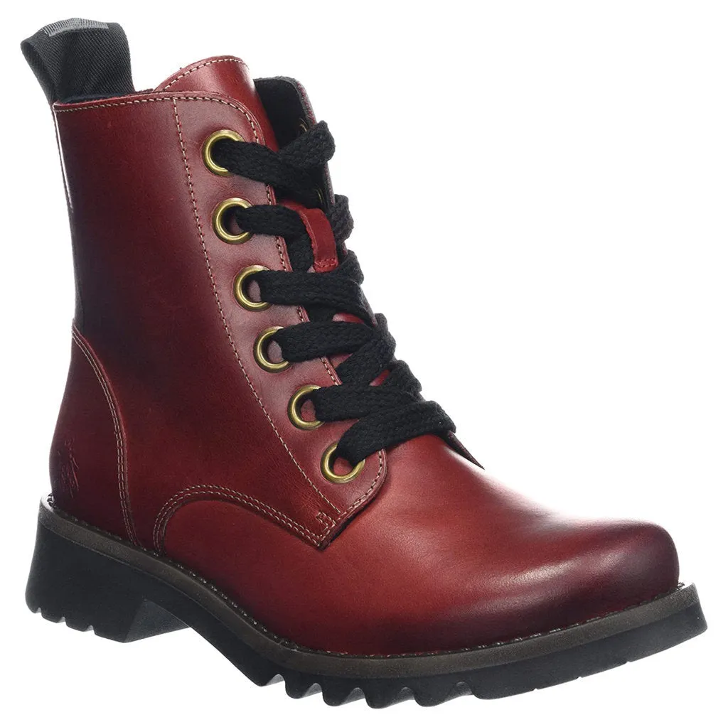 Fly London Ragi539Fly Rug Leder Damen Schnürstiefel